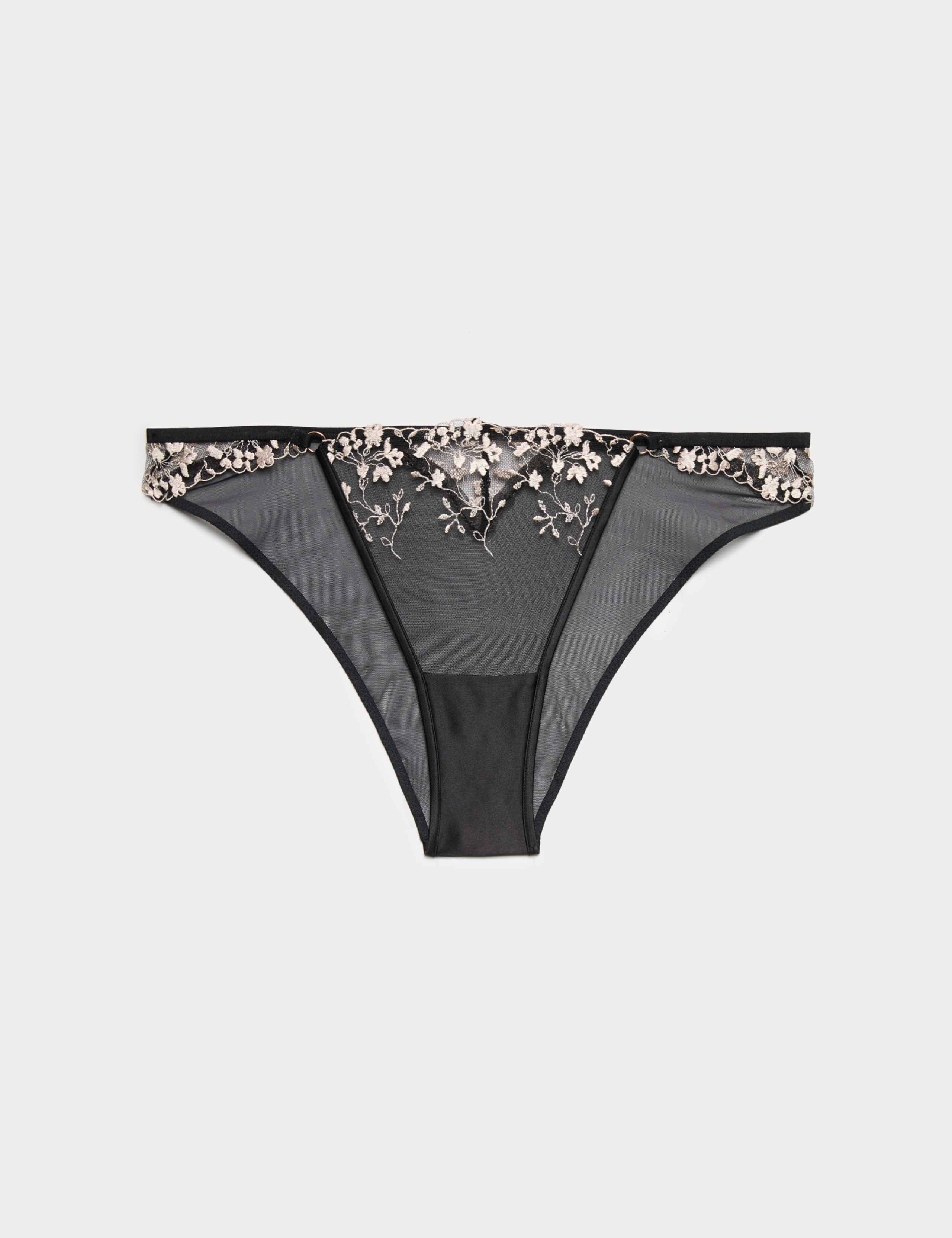 Flora Mesh Embroidered Brazilian Knickers 2 of 5