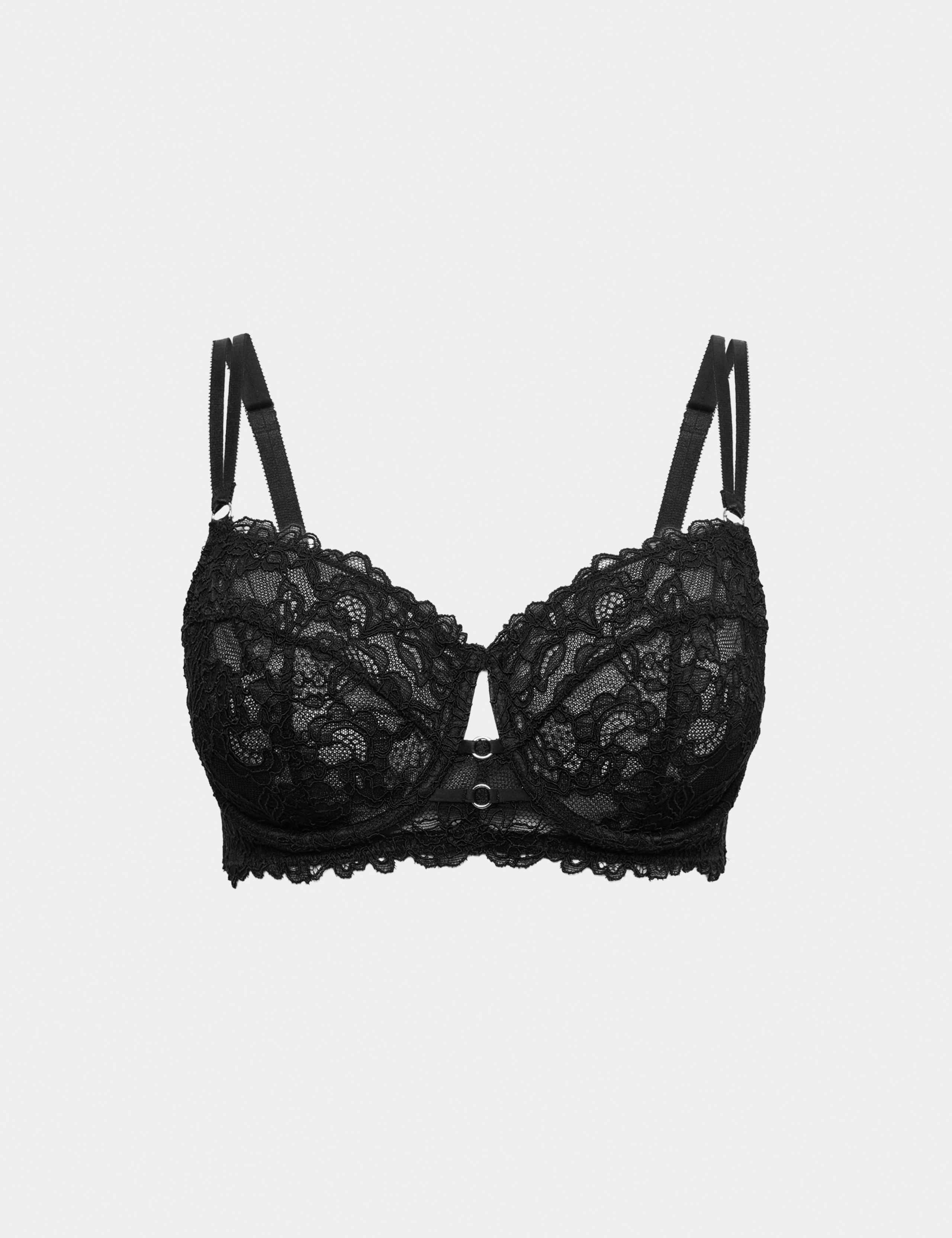 Sabine Floral Lace Wired Balcony Bra (F+) 2 of 7