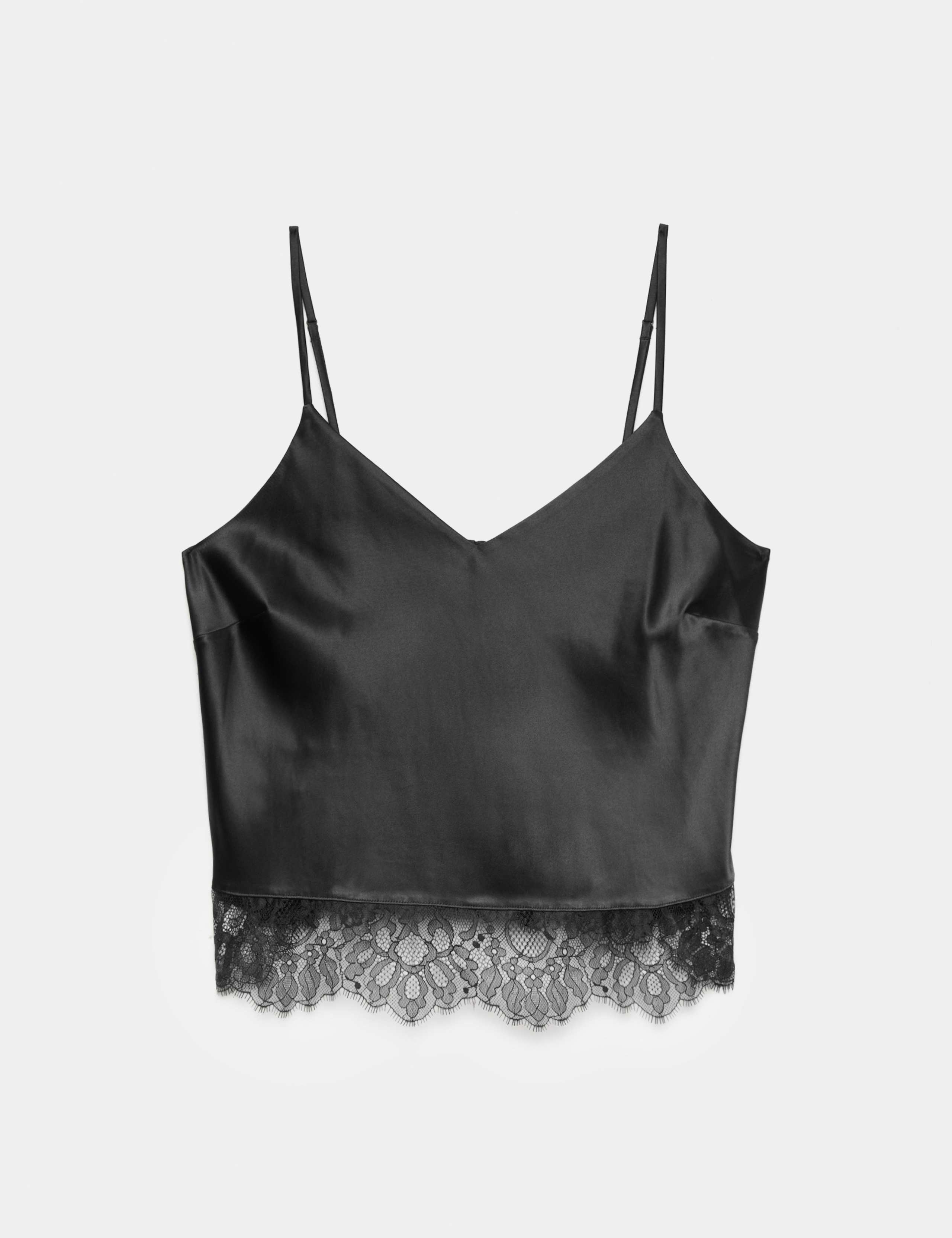 Satin & Lace Strappy Camisole 2 of 6
