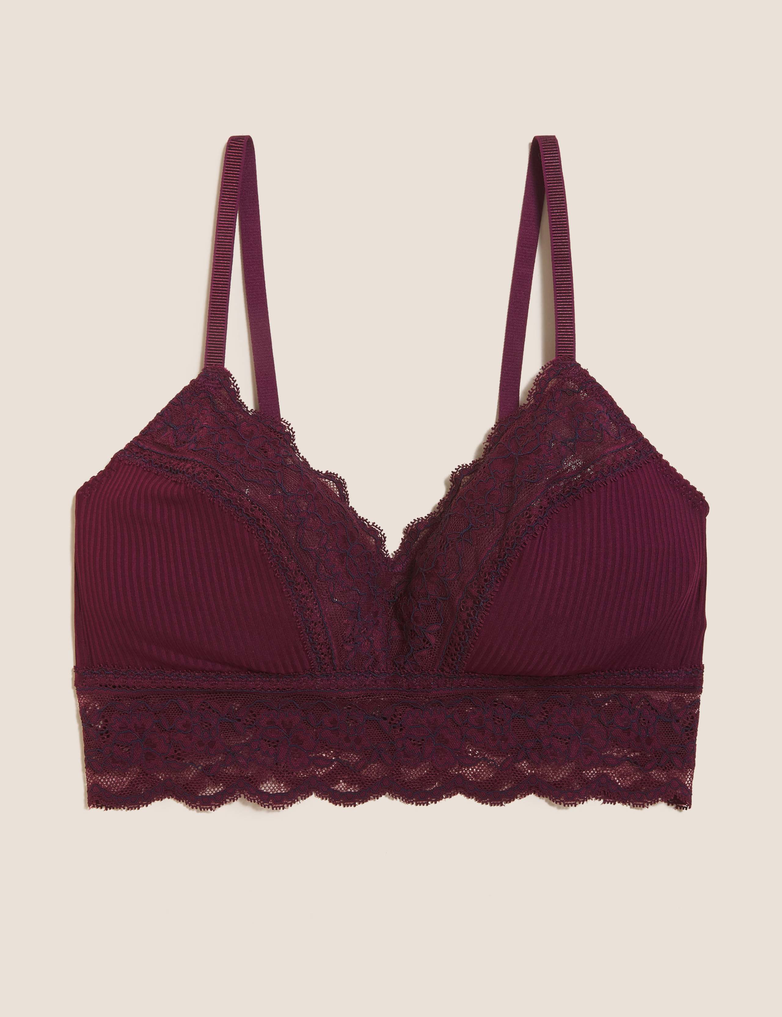 Lace Trim Non Wired Bralette 2 of 6