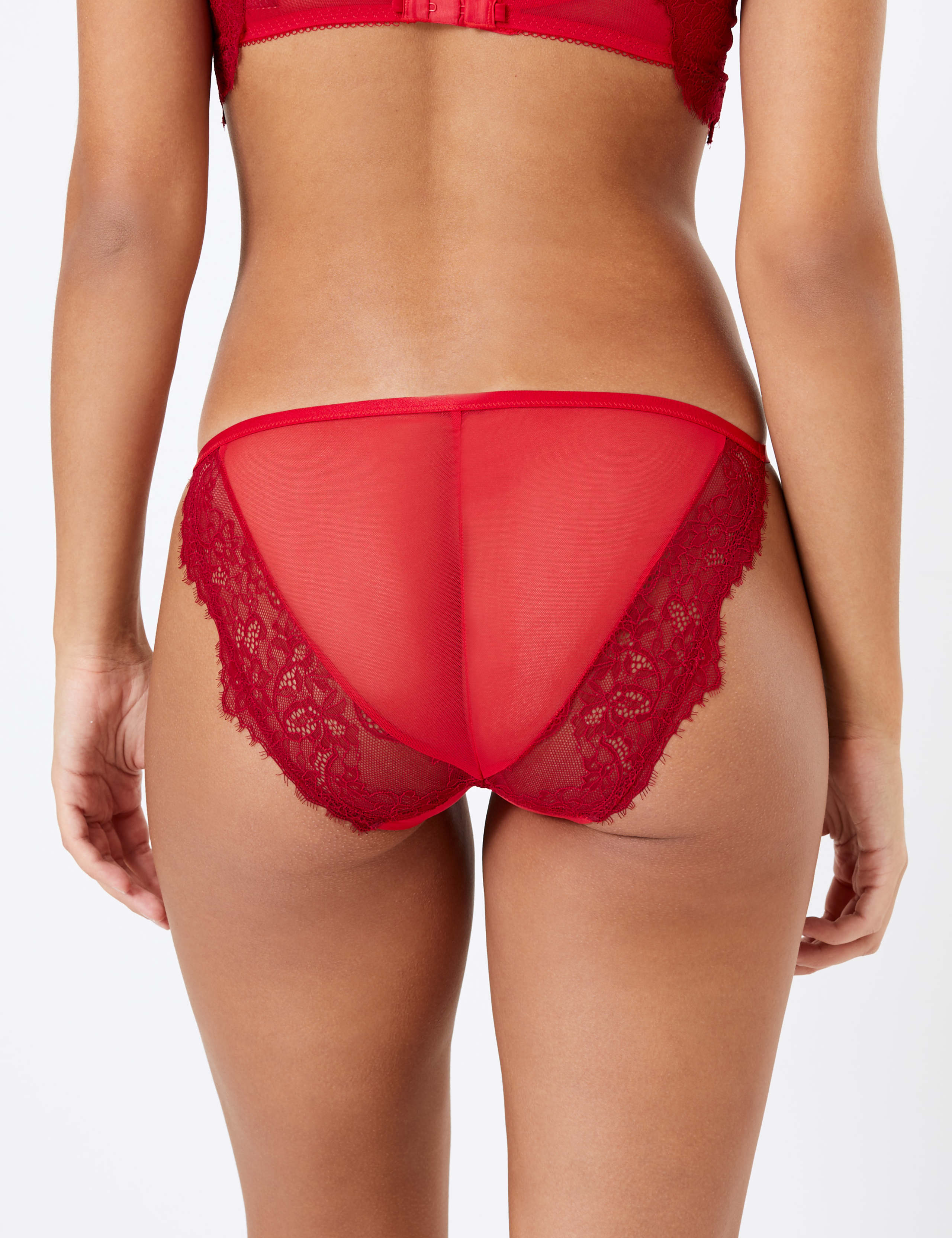 Layered Lace Side Strap Bikini Knickers 3 of 4