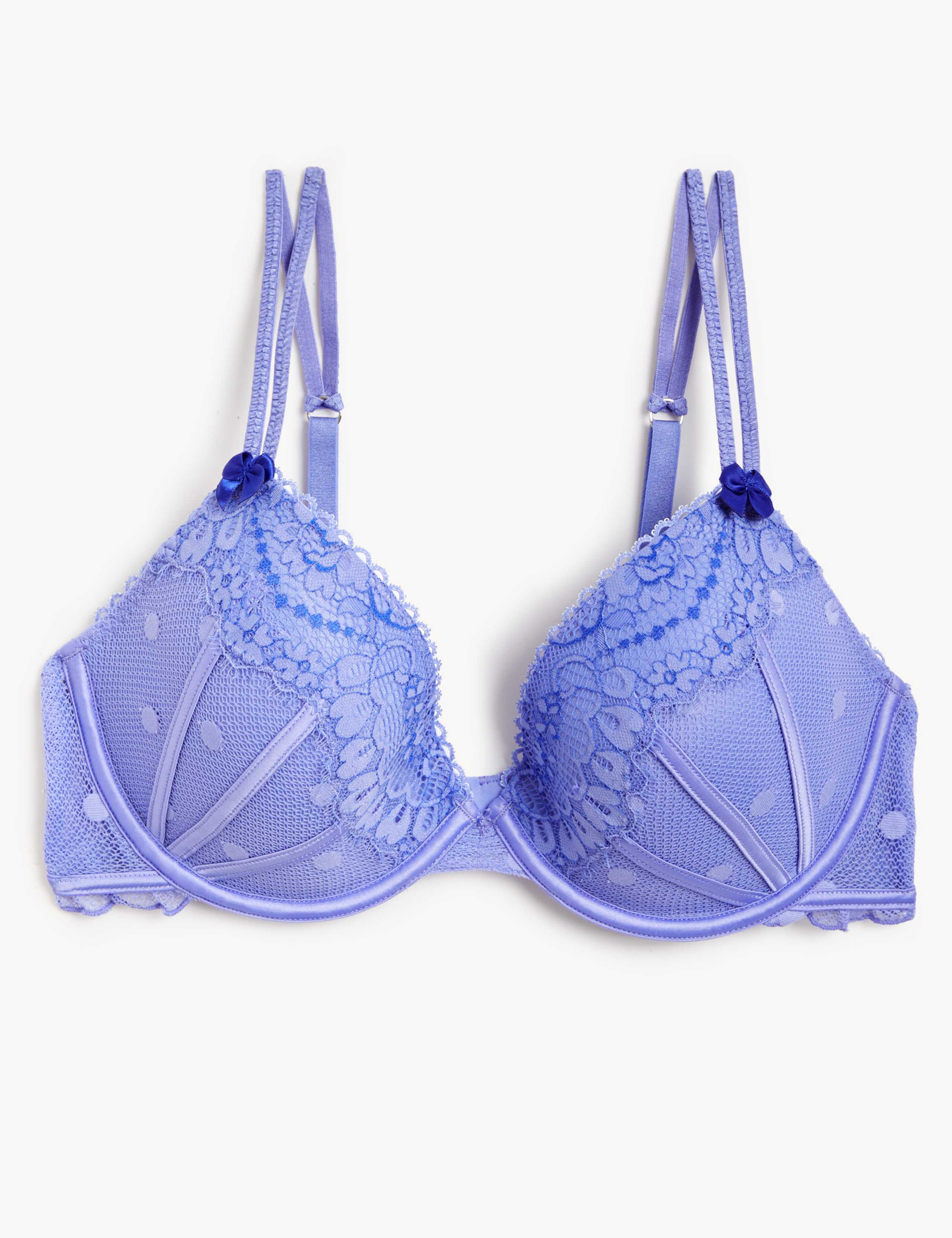 Linea Lace Wired Plunge Bra A-E 2 of 7