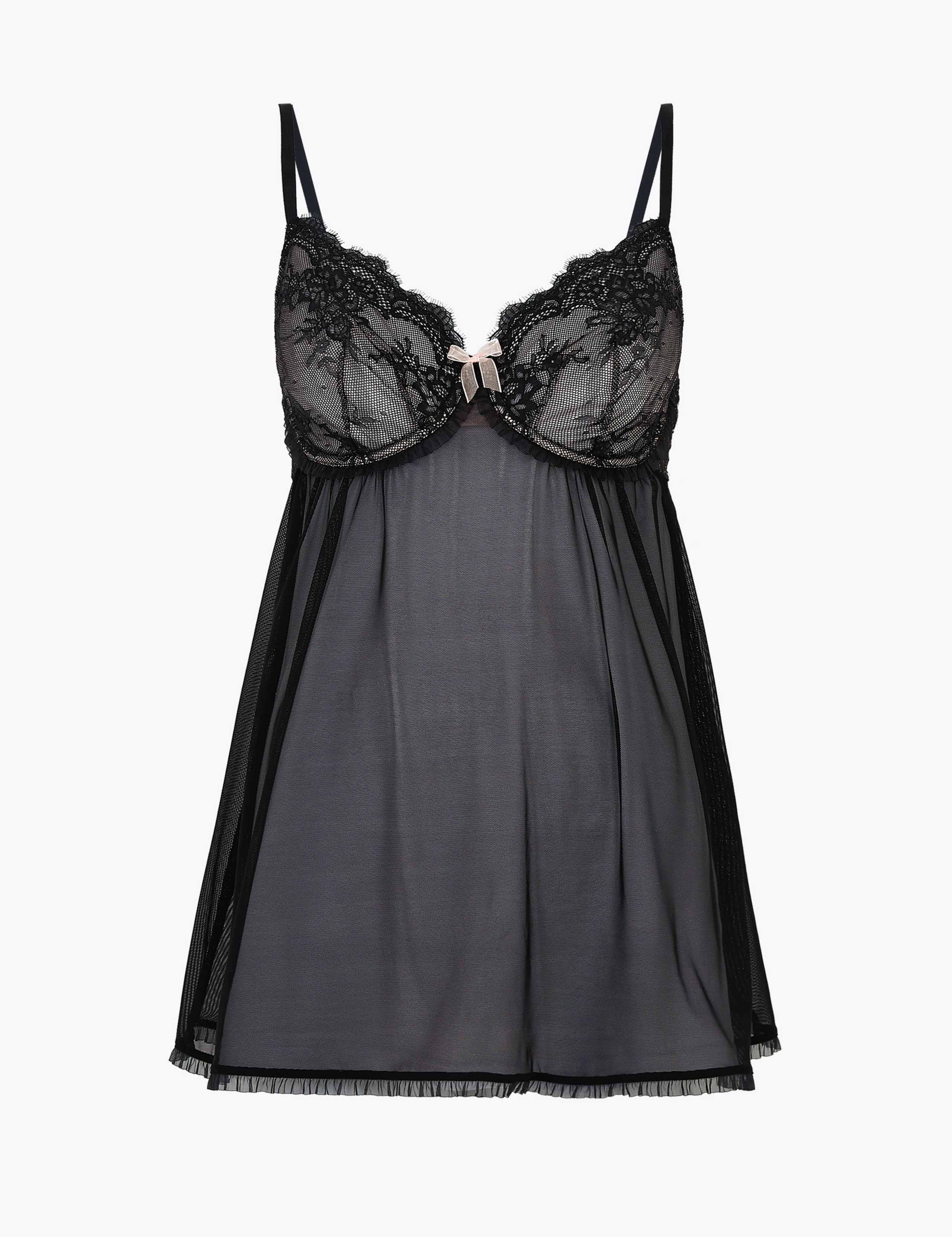 Eyelash Lace Babydoll 2 of 7