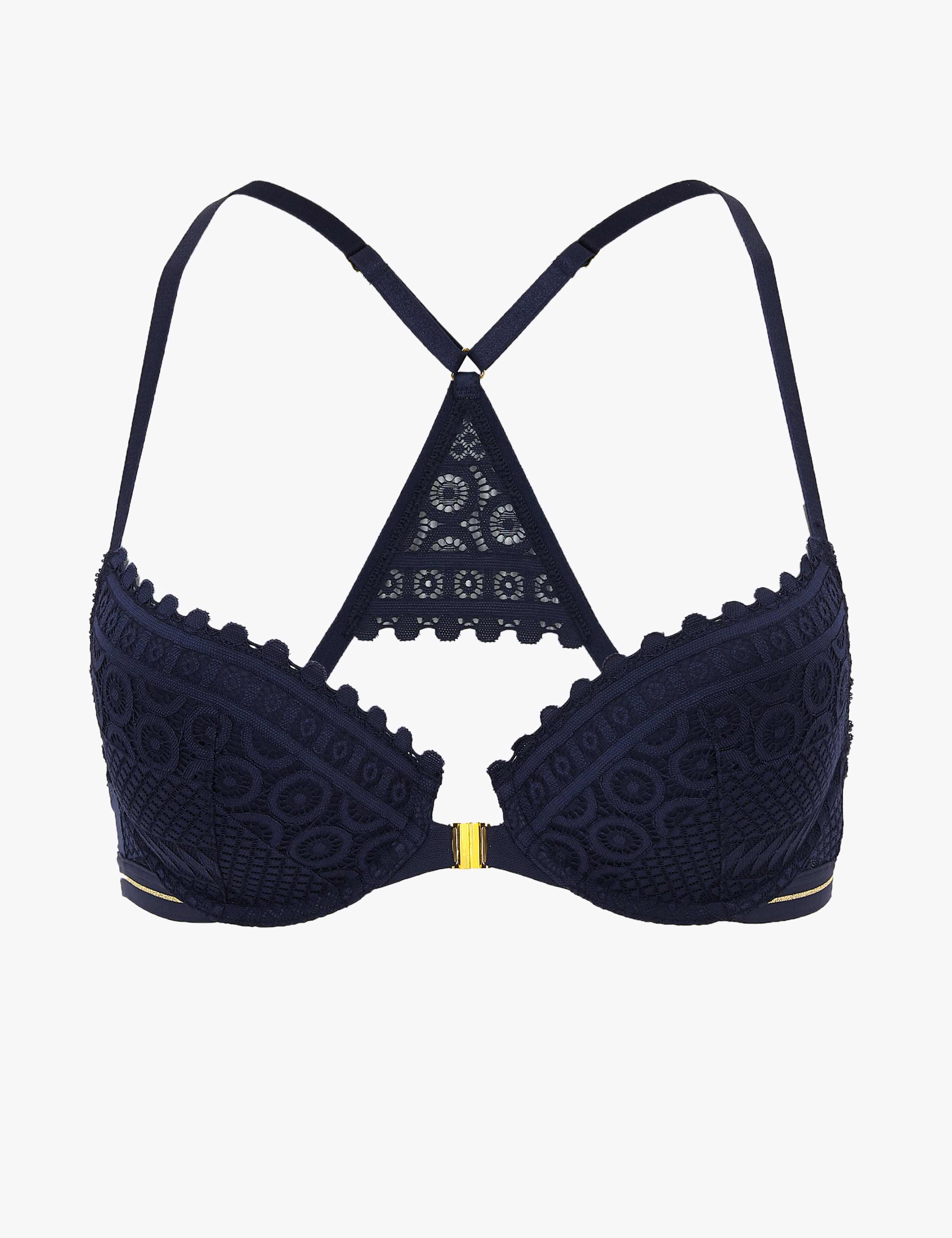 Mosaic Lace Underwired Push-Up Bra A-DD 2 of 4