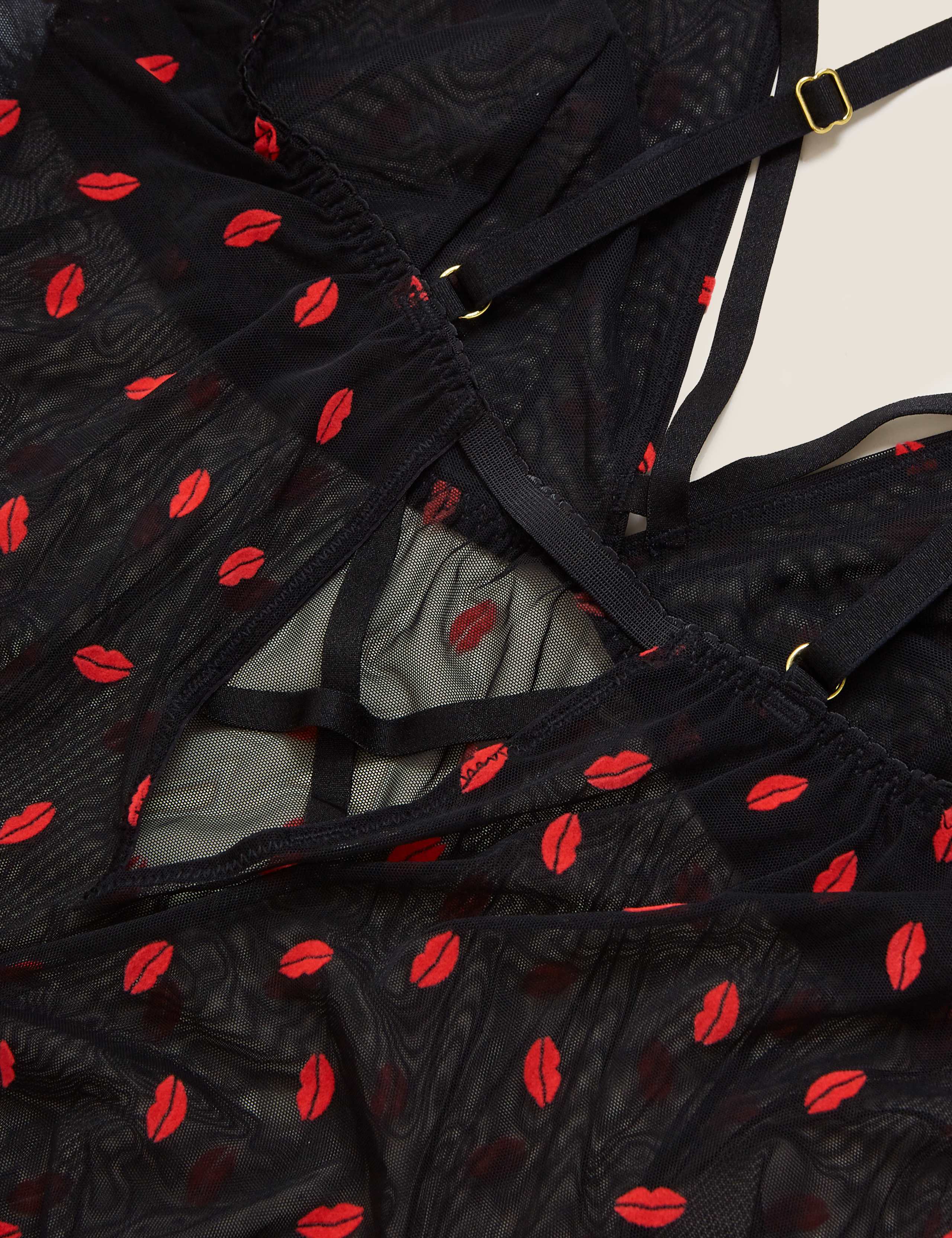 Sheer Kiss Flock Babydoll Camisole 3 of 3