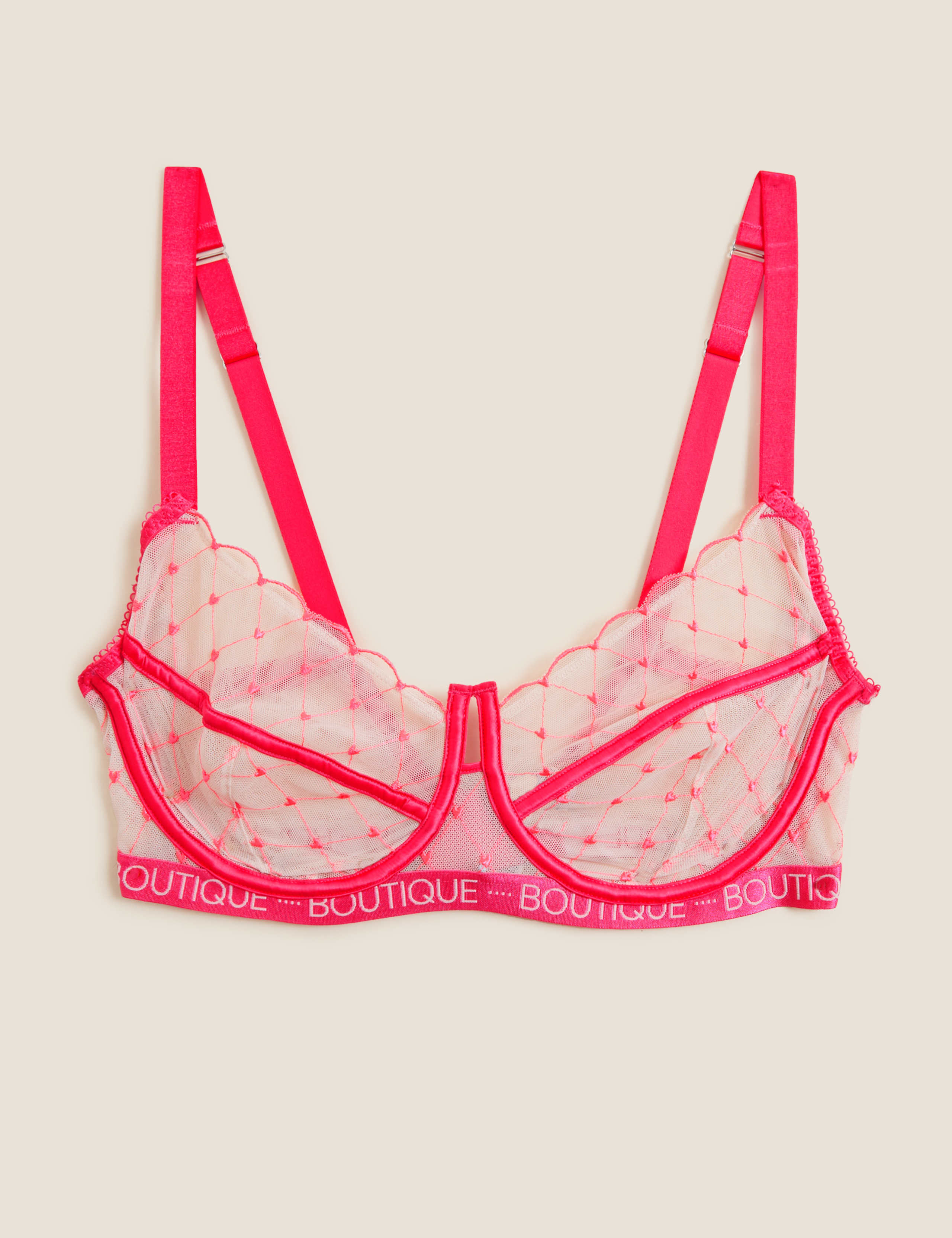 Lucia Heart Embroidered Full Cup Bra F-H 2 of 7