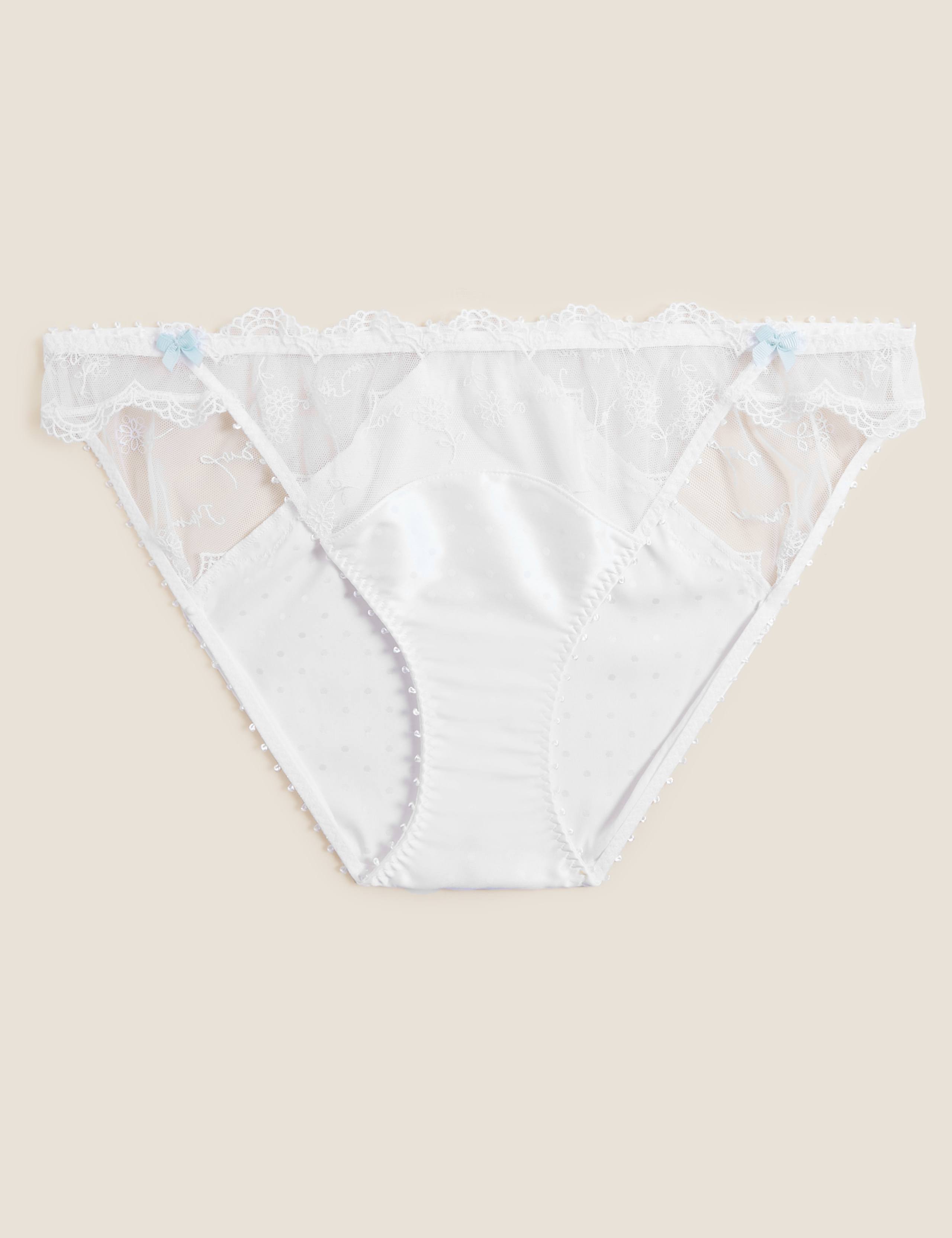 Evaline Embroidered Bikini Knickers 2 of 6