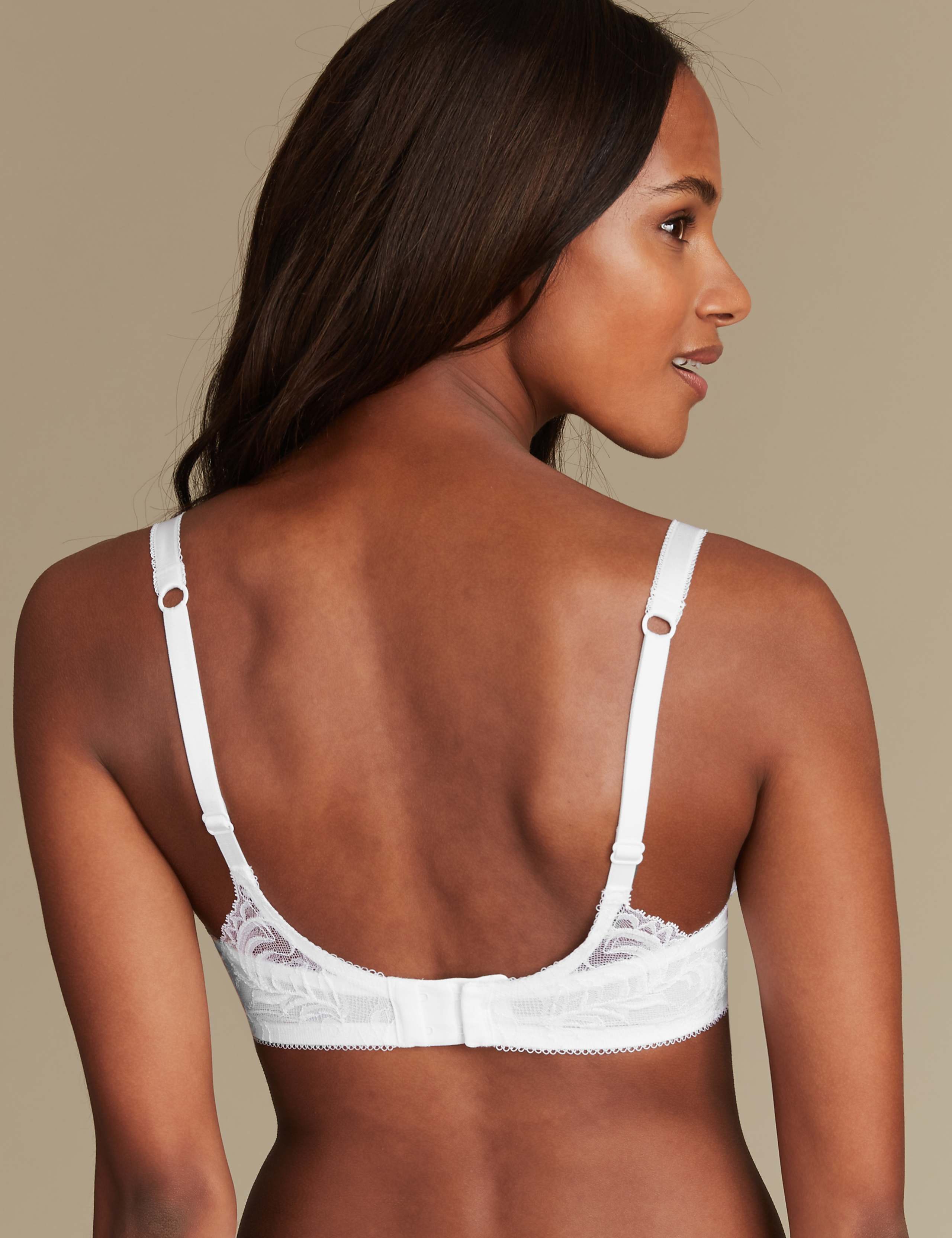 Perfect Fit Lace Padded Full Cup Bra A-E 3 of 5