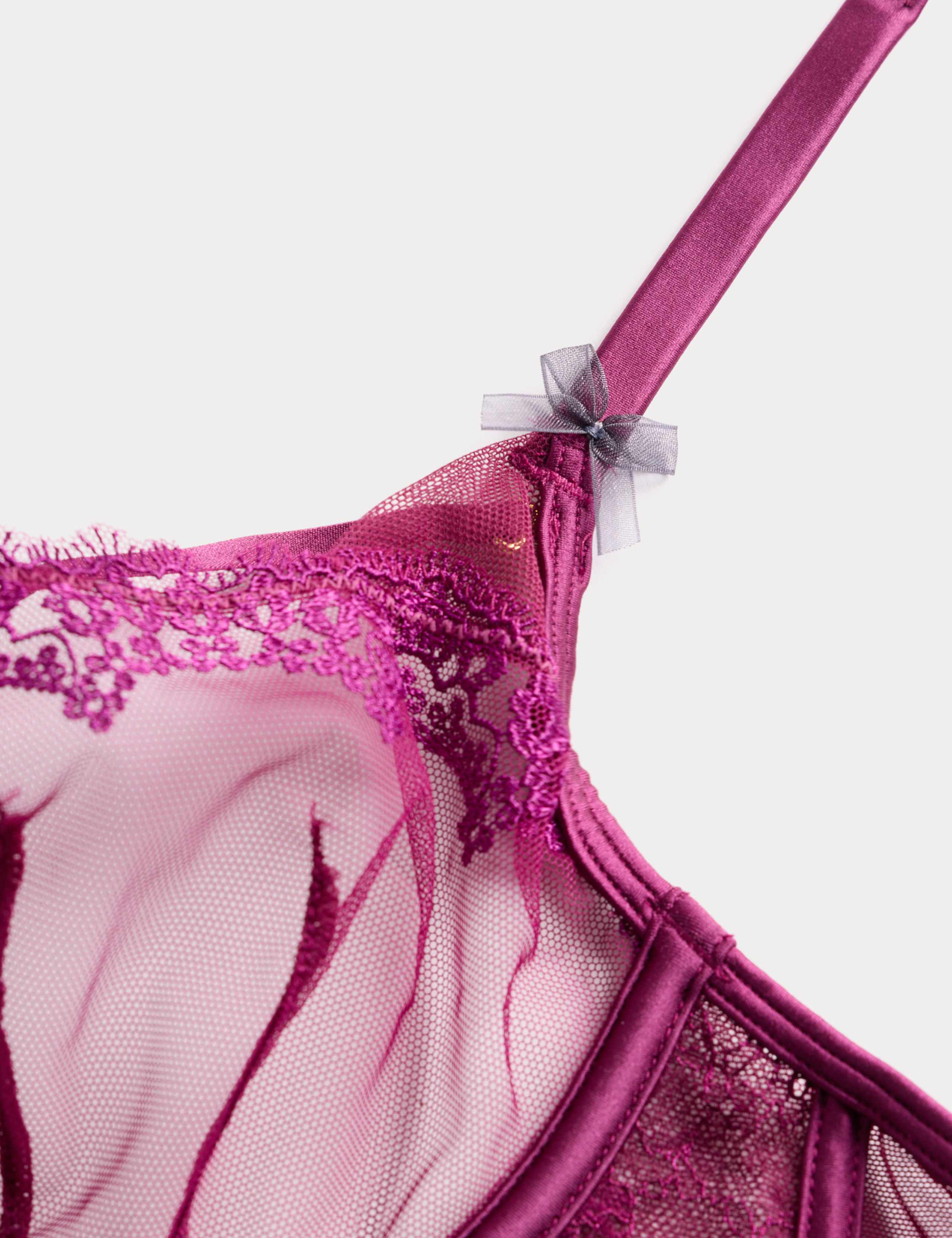 Magda Embroidery Wired Balcony Bra (A-E) 2 of 3