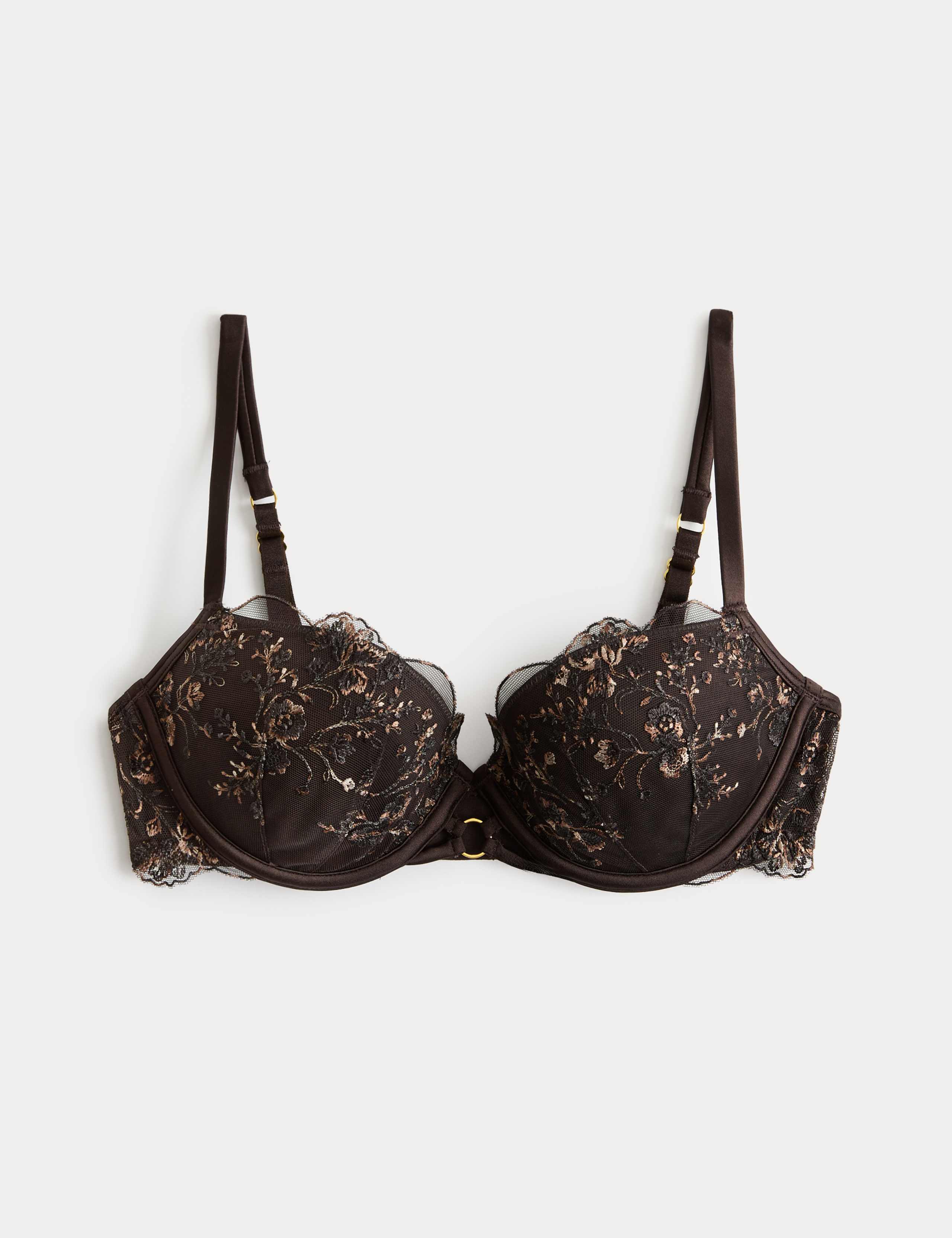 Mia Leopard Wired Push Up Balcony Bra 2 of 6