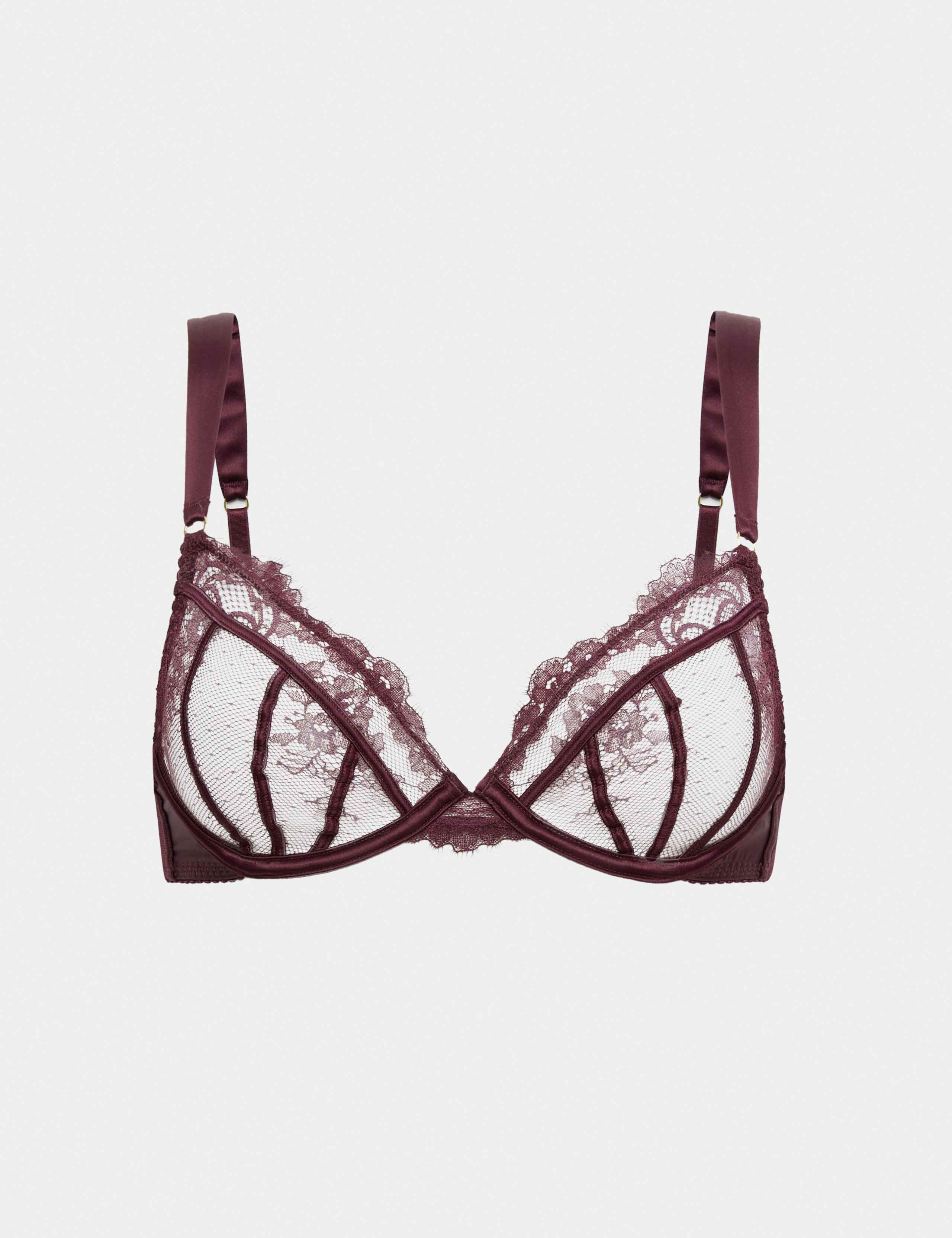 Stella Lace Wired Plunge Bra (A-E) 2 of 6