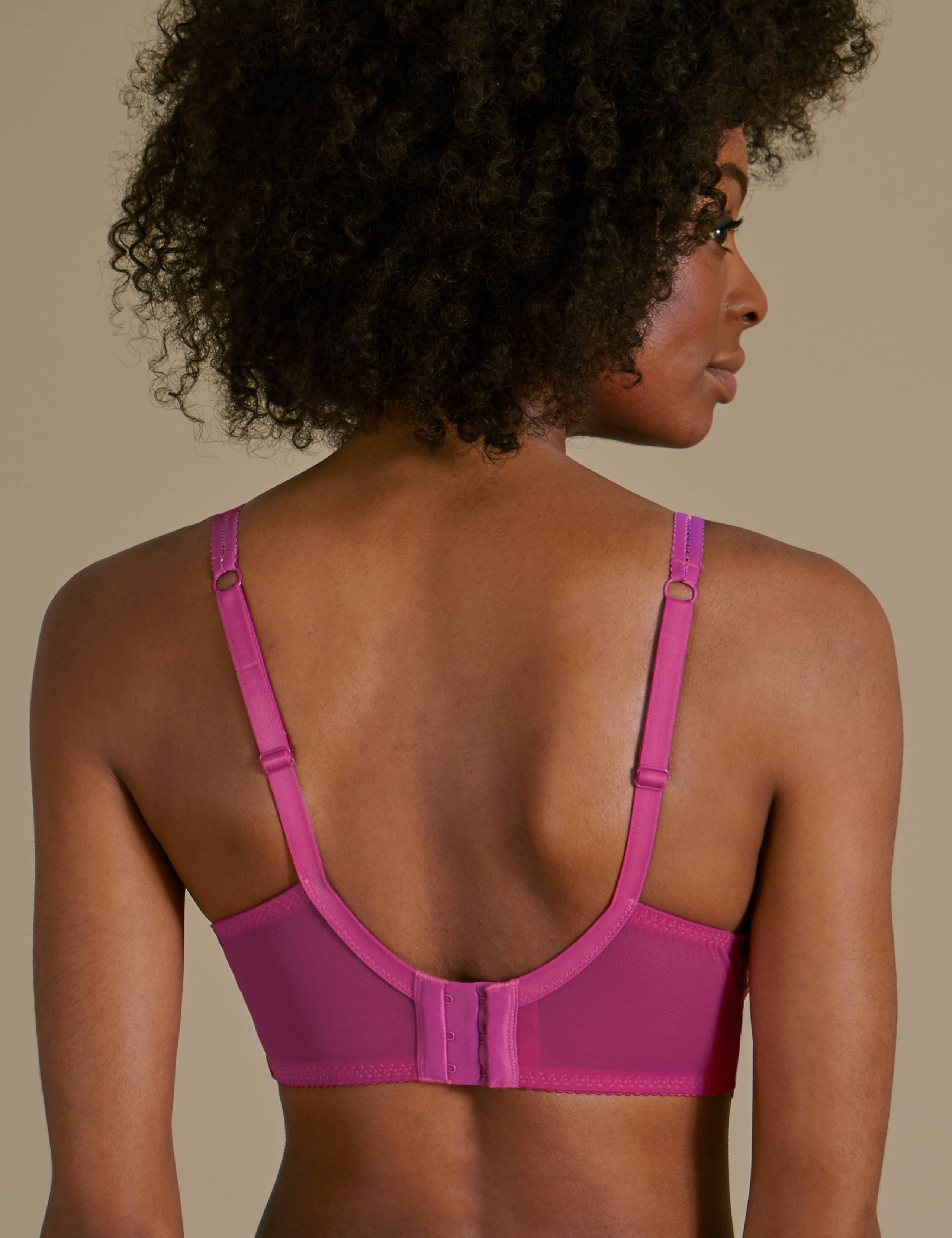 Lace Padded Plunge Bra A-DD 3 of 5