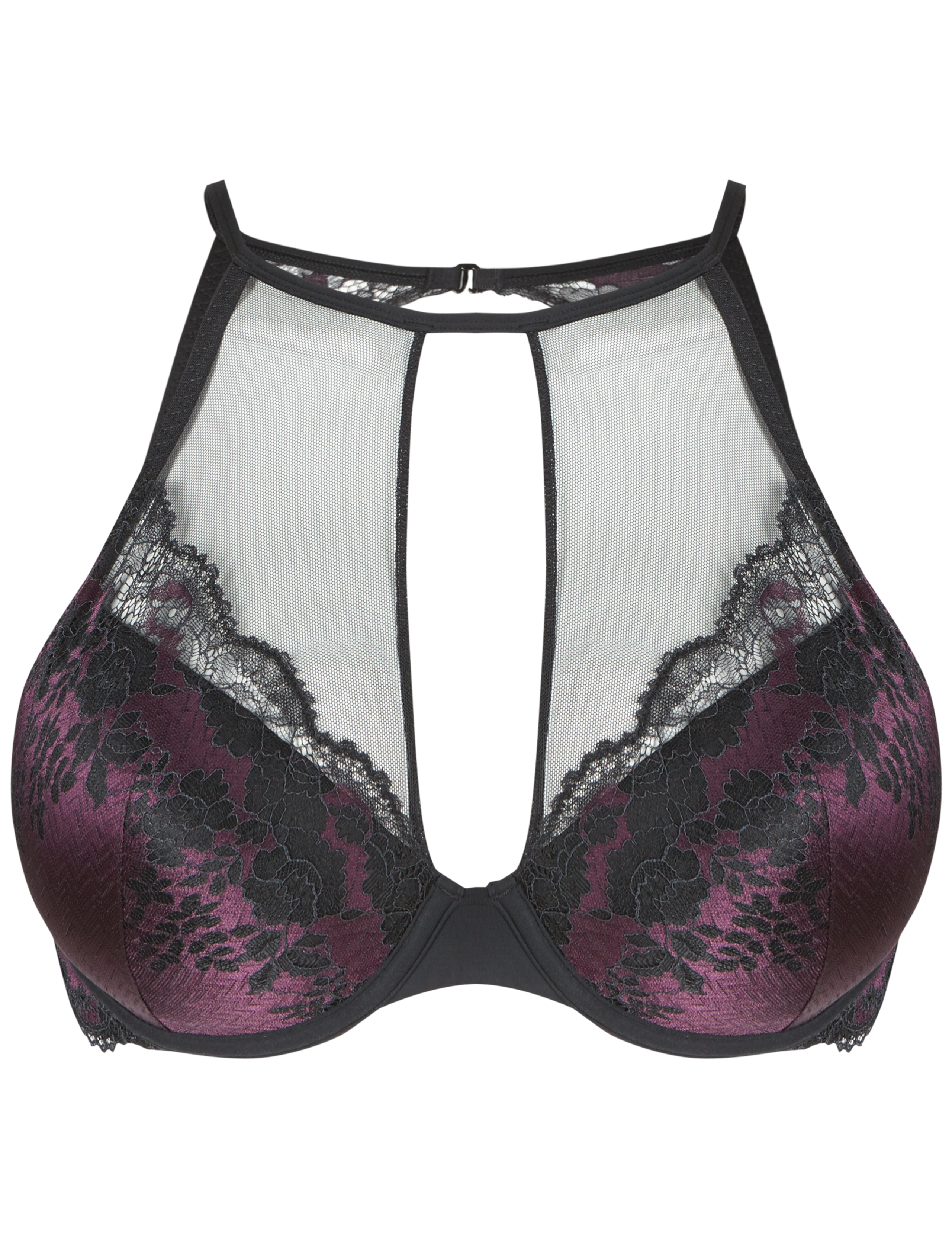 Lace Padded Plunge Bra A-DD 5 of 5