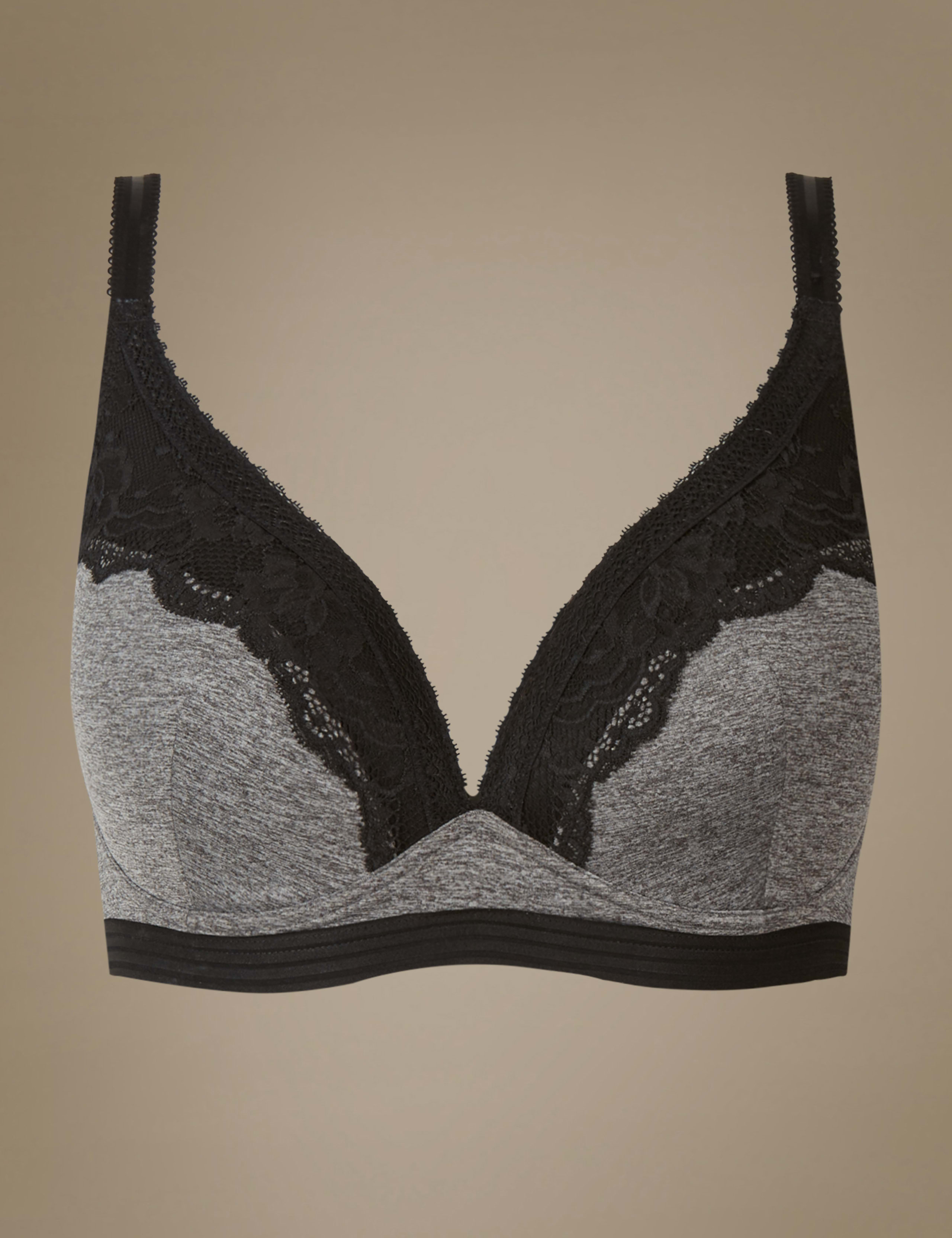 Athleisure Lace Lounge Plunge Bra A-E 2 of 6