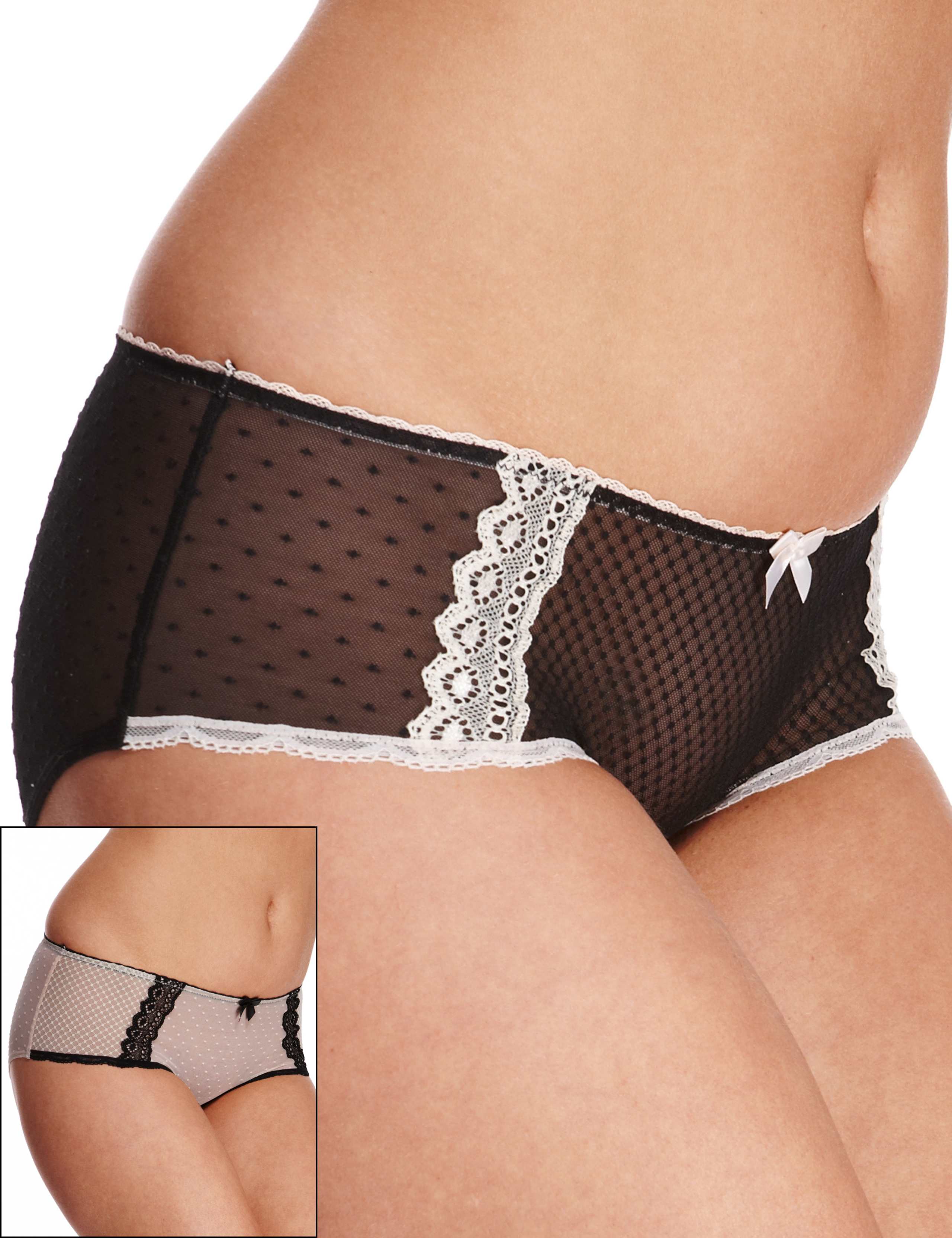 2 Pack Floral Lace & Mesh Shorts 1 of 5