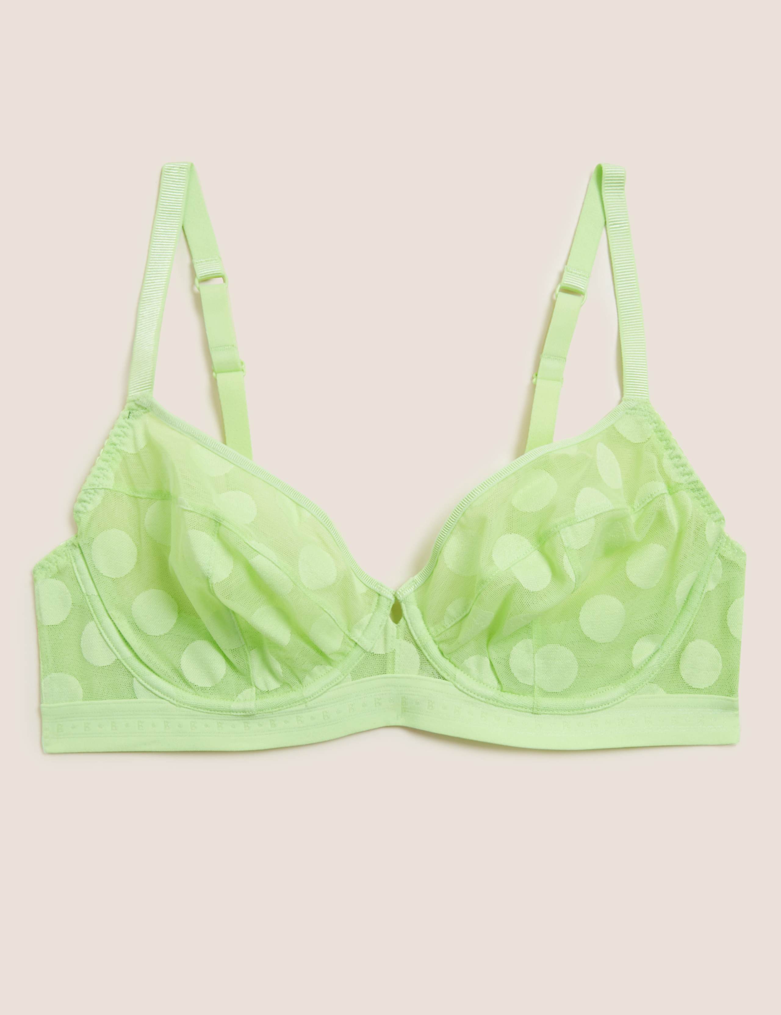 Kira Spot Mesh Plunge Bra A-G 2 of 7