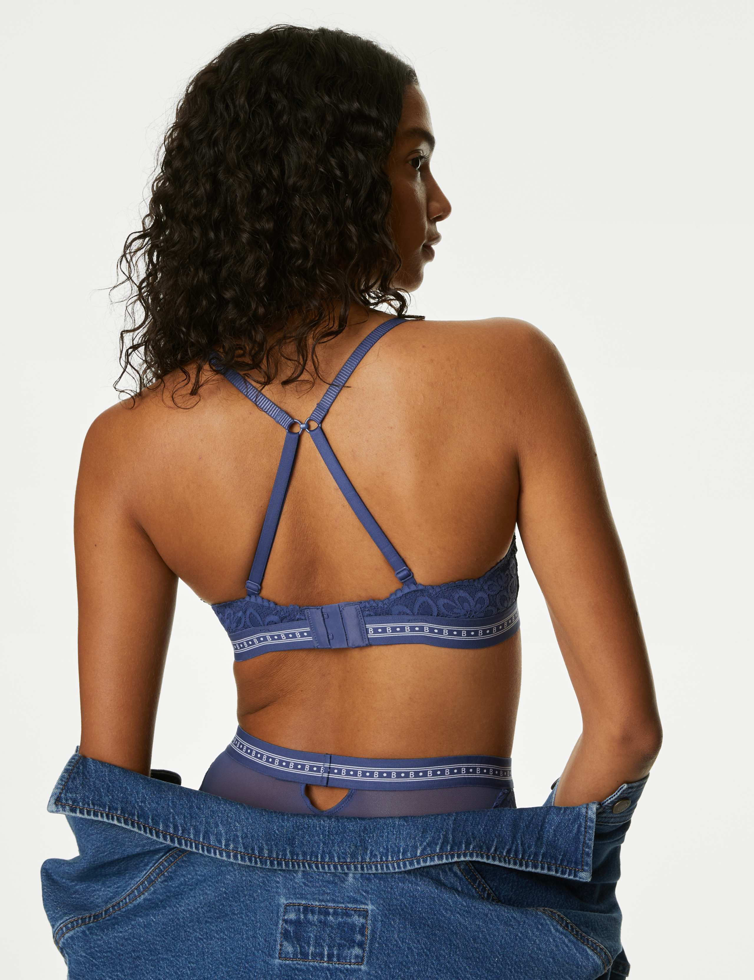 Ebba Ribbed Non Wired Plunge Bra A-E 5 of 8