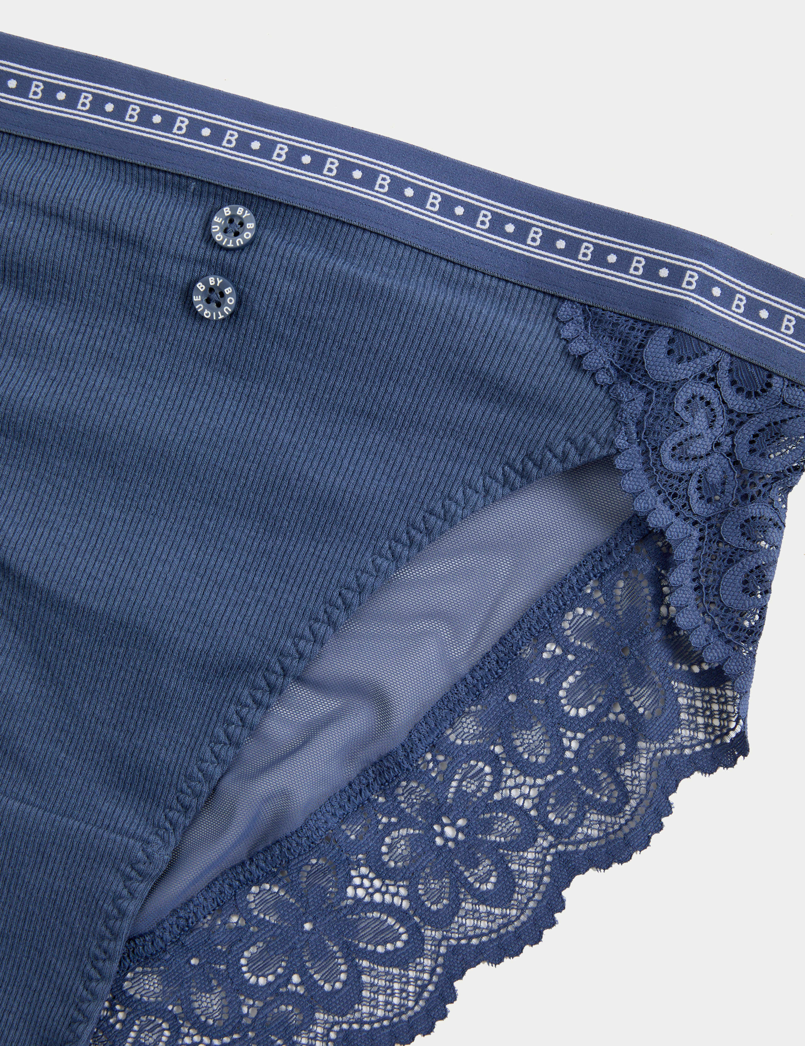 Ebba Ribbed High Waisted High Leg Knickers 5 of 5