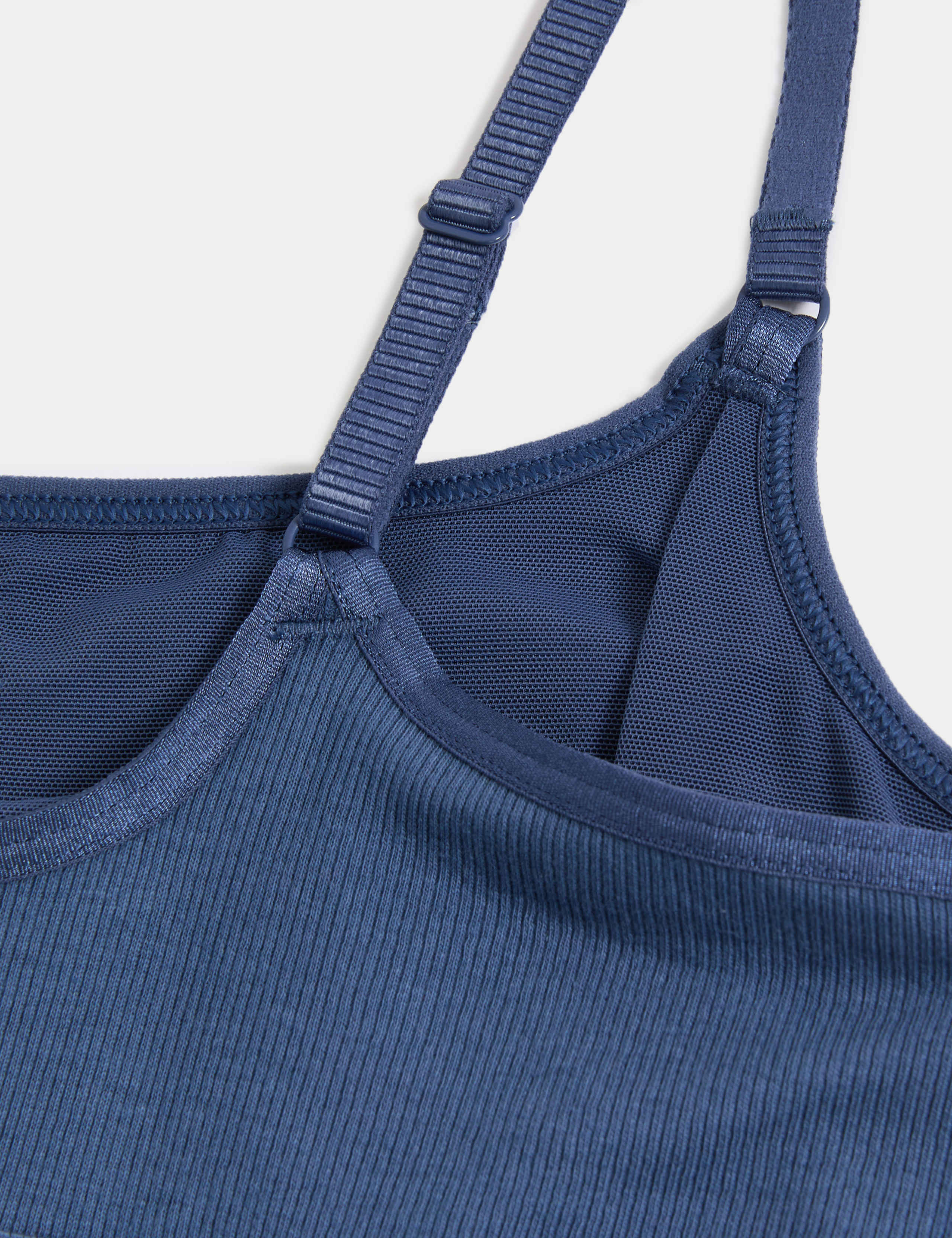 Ebba Ribbed Non Wired Crop Top A-E 7 of 7