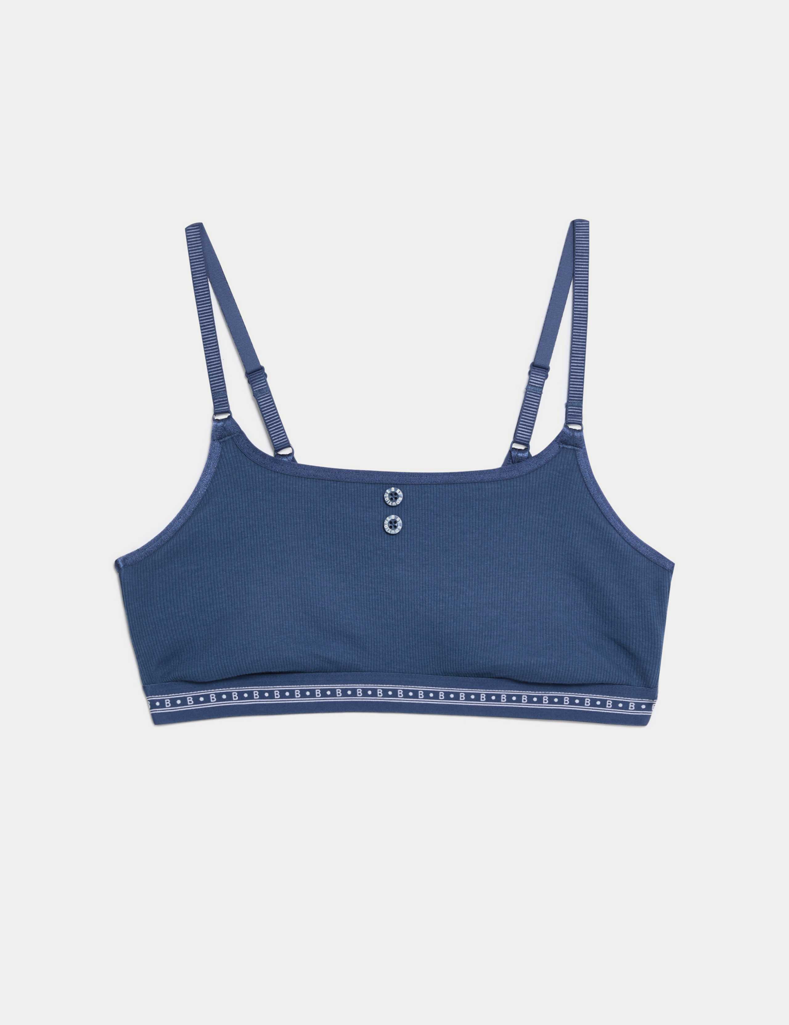 Ebba Ribbed Non Wired Crop Top A-E 2 of 7