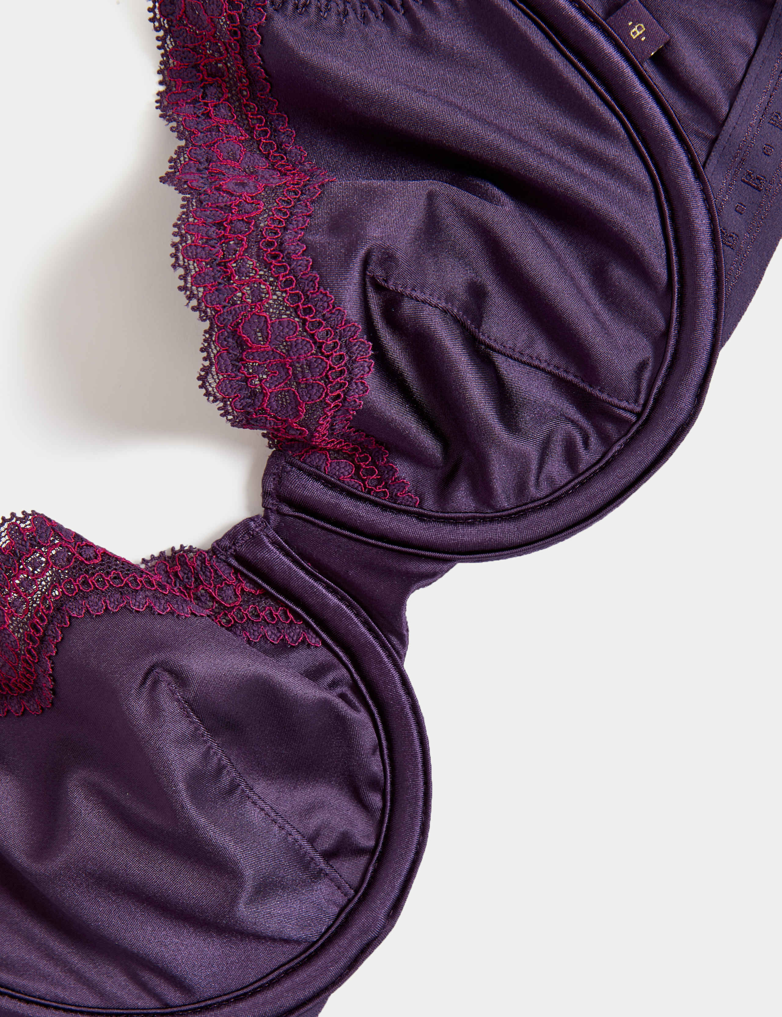 Ella Lace Trim Wired Demi Cup Bra A-E 6 of 7