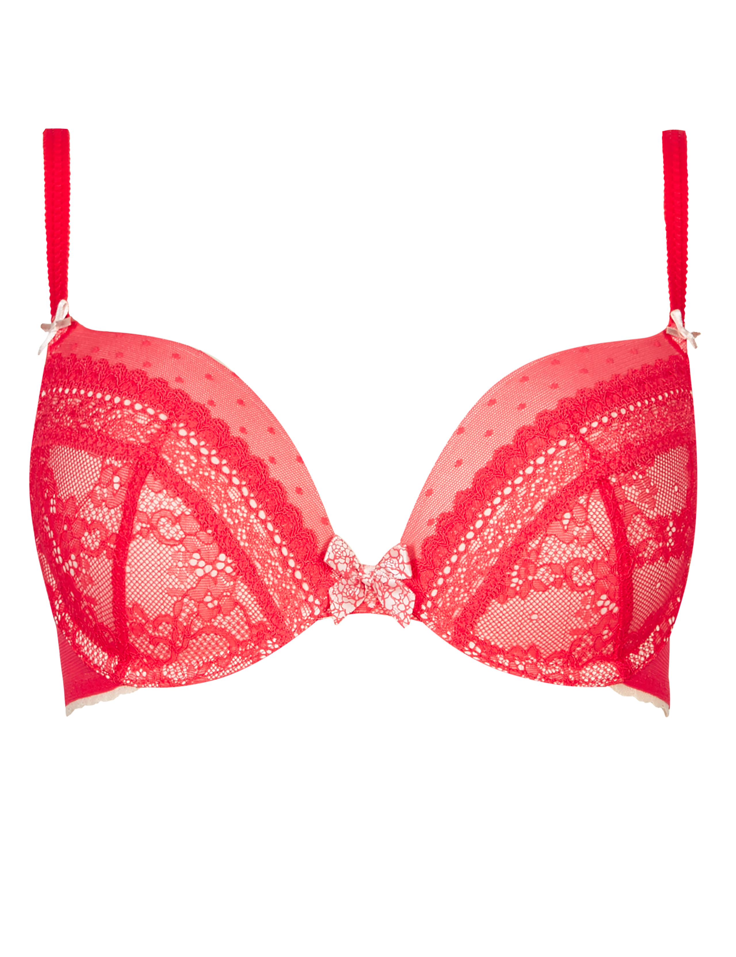 Lucy Lace Padded Push-Up Plunge Bra A-DD 2 of 4