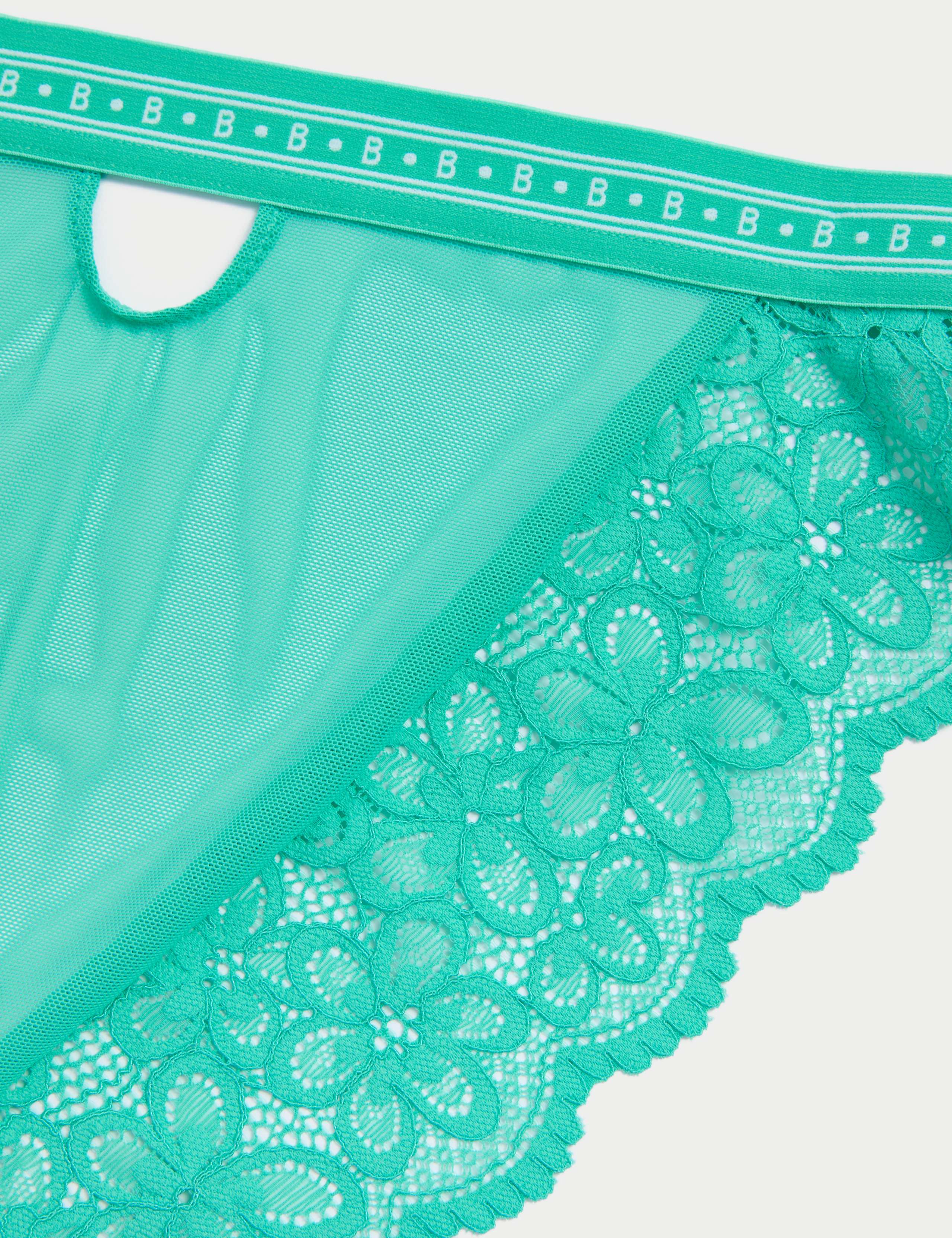 2pk Lotta High Waisted High Leg Knickers with Cotton 6 of 6