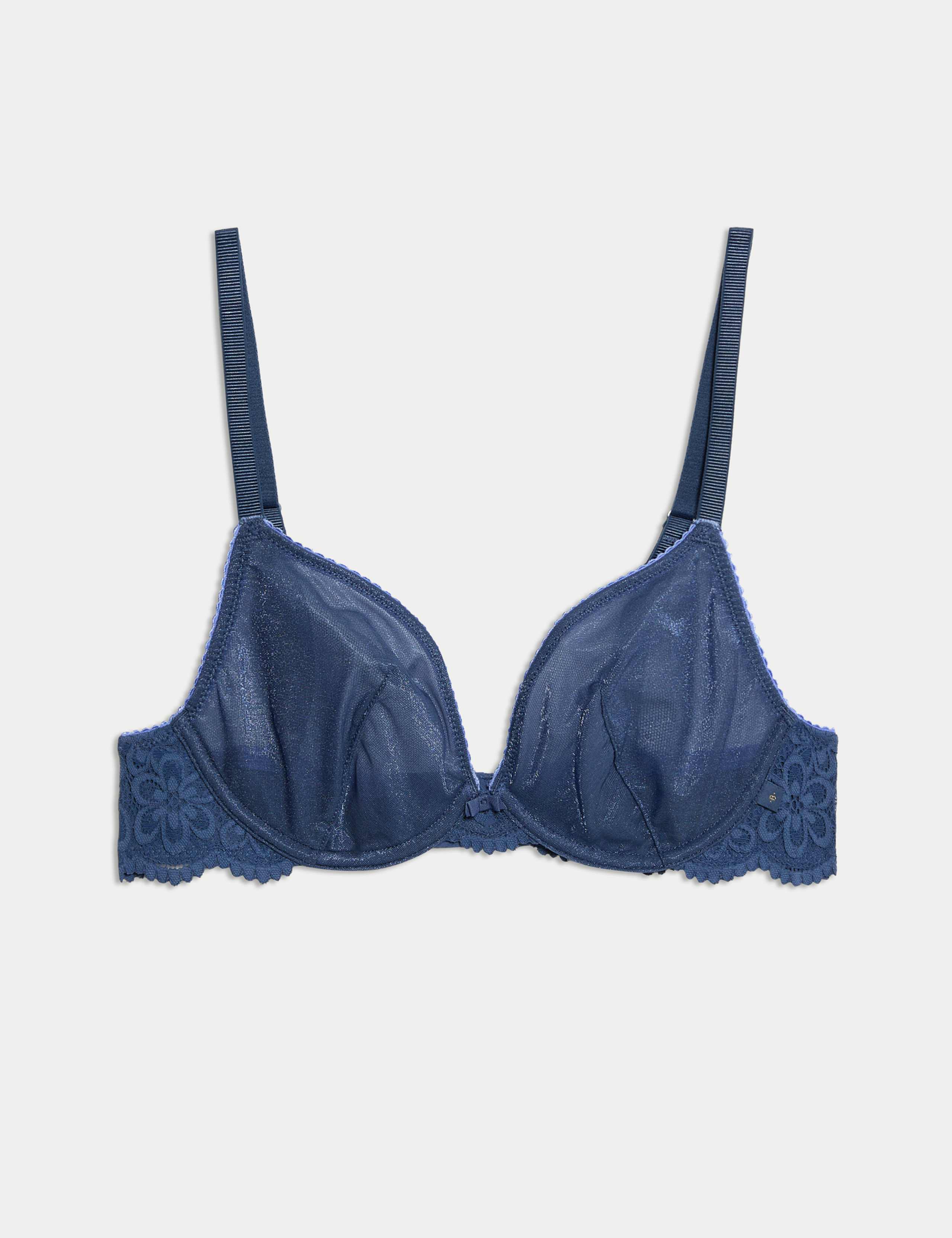 Hanna Glossie Wired Plunge Bra (A-E) 2 of 6