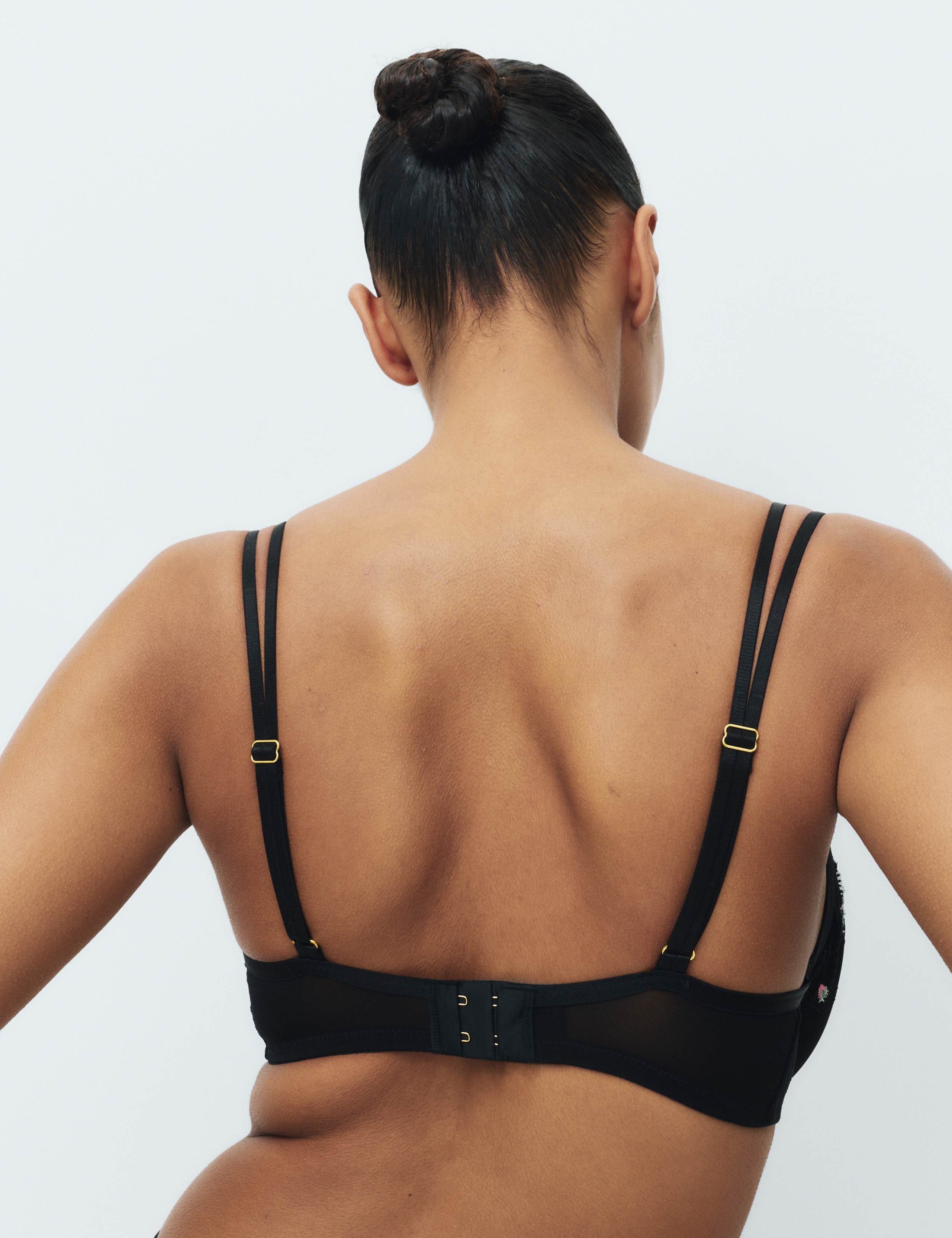 Leah Embroidery Wired Demi Cup Bra F+ 6 of 8