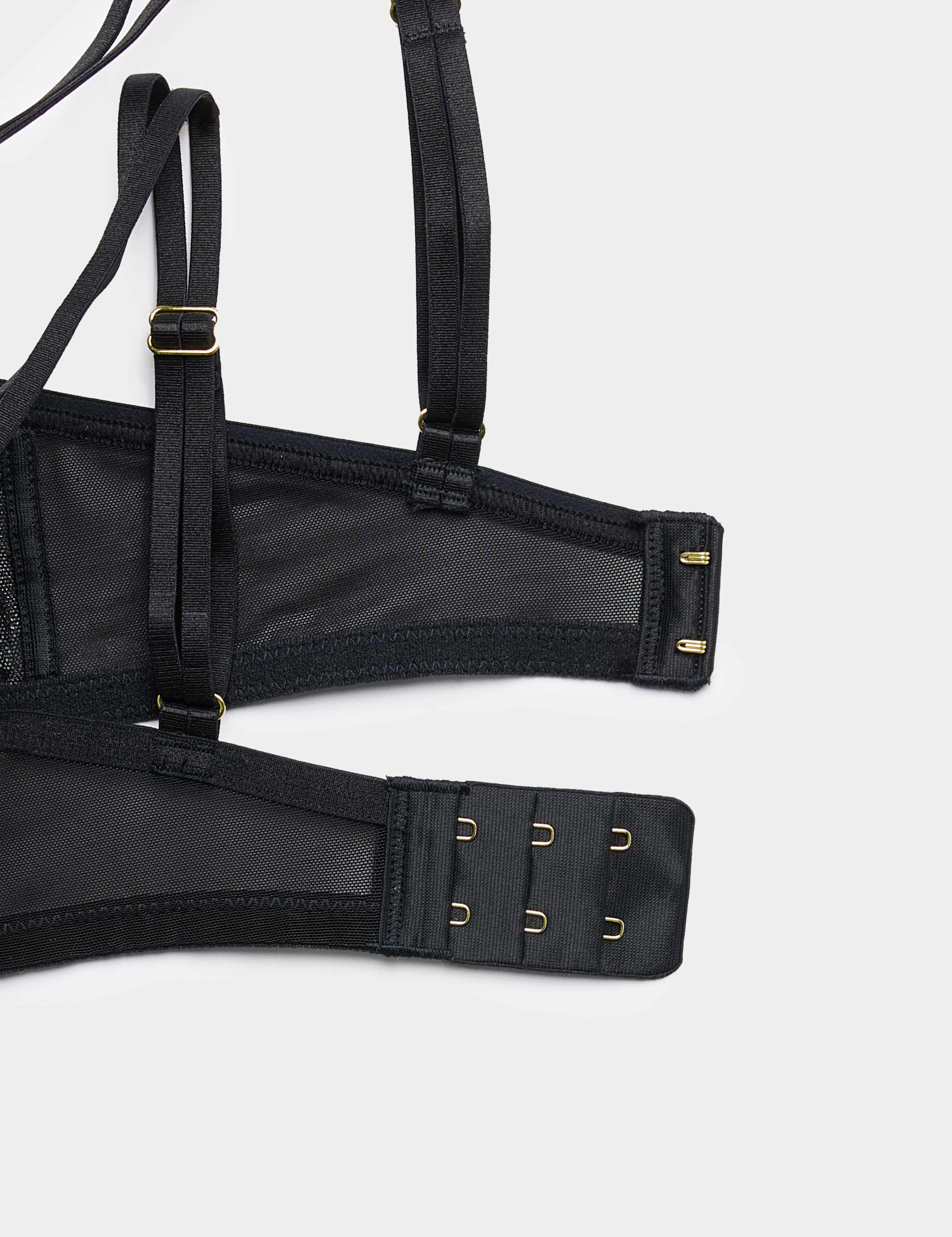 Leah Embroidery Wired Demi Cup Bra F+ 3 of 3