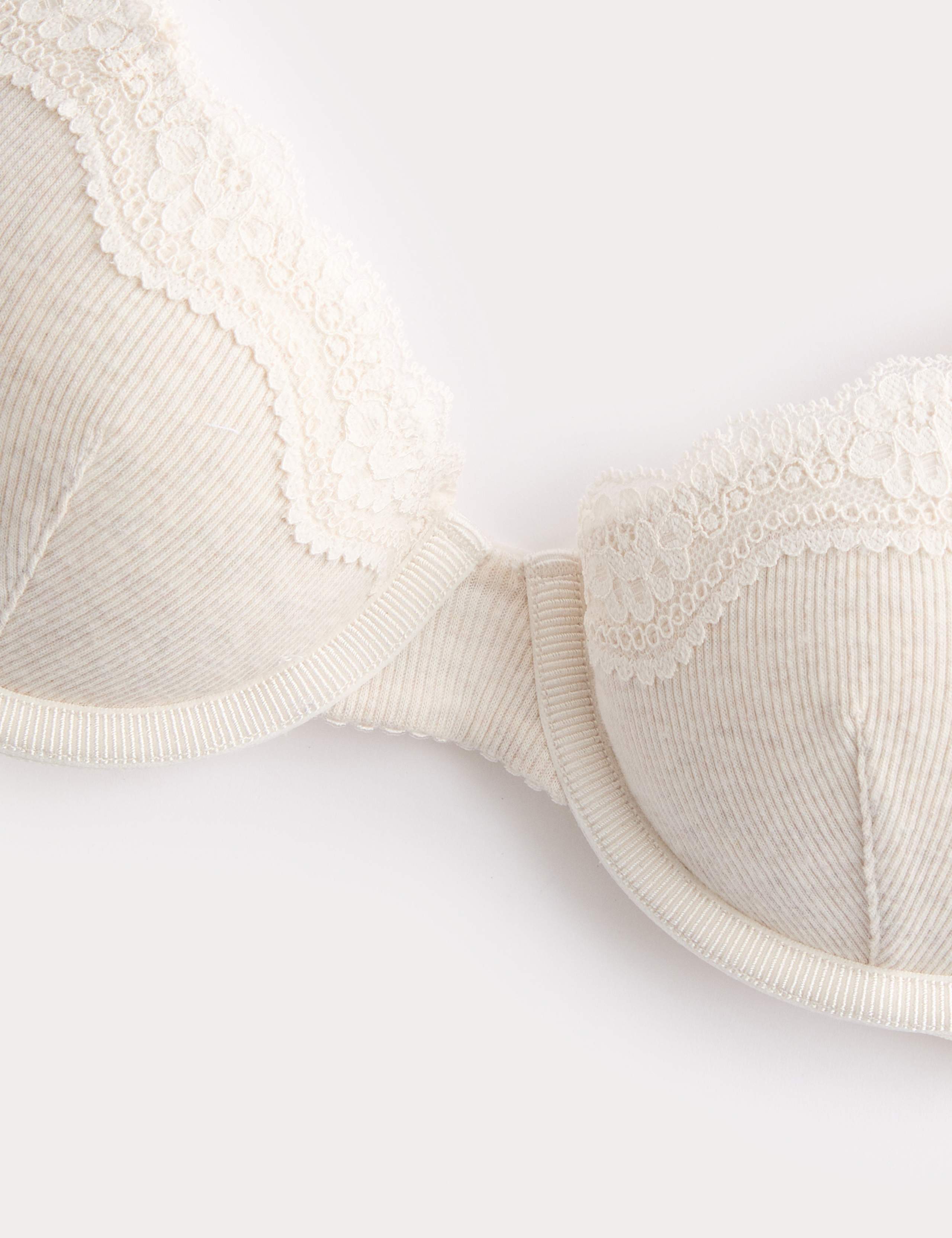 Lotta Cotton Rib Wired Demi Cup Bra (A-E) 5 of 6