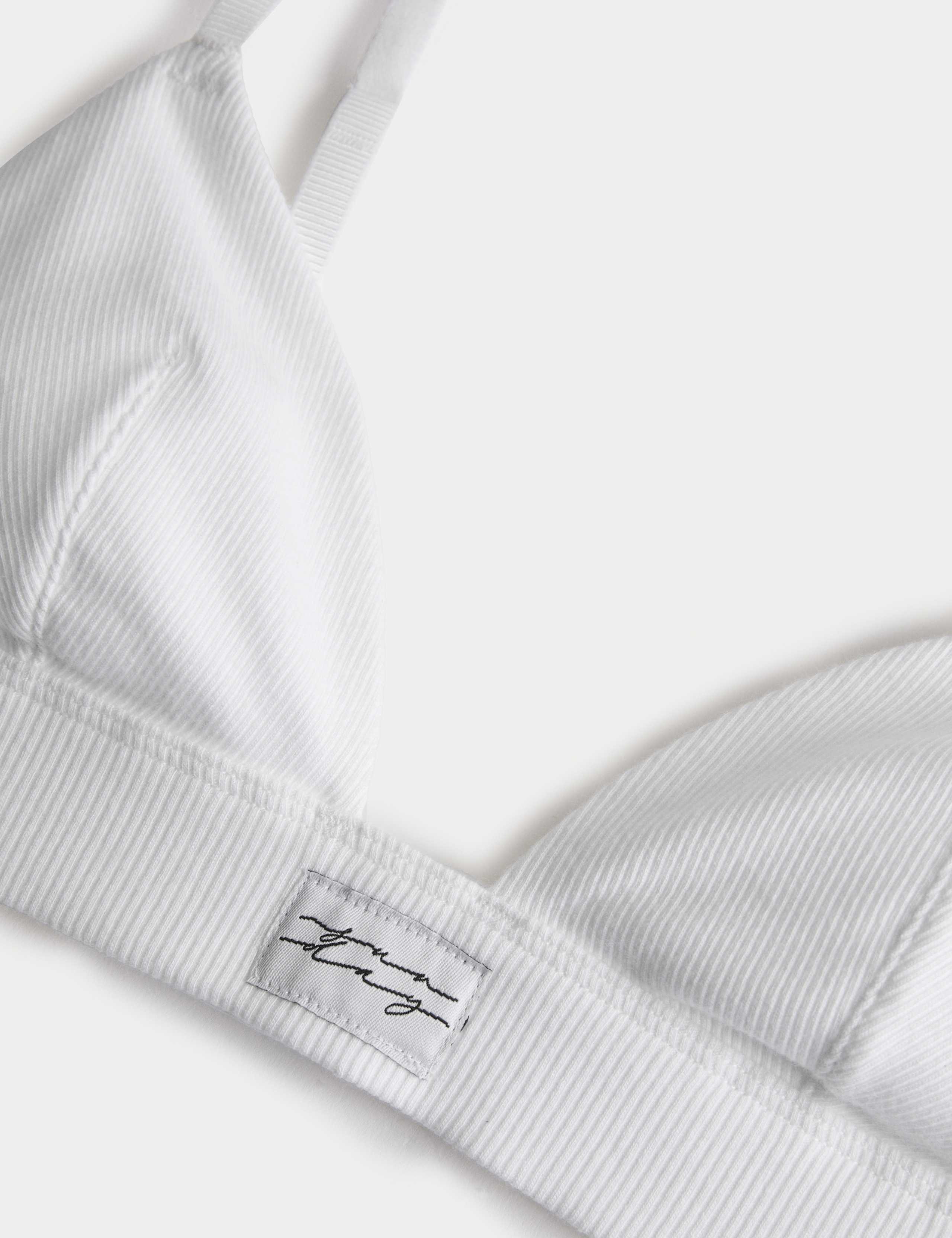 Juni Cotton Rib Non Wired Bralette (A-E) 5 of 6