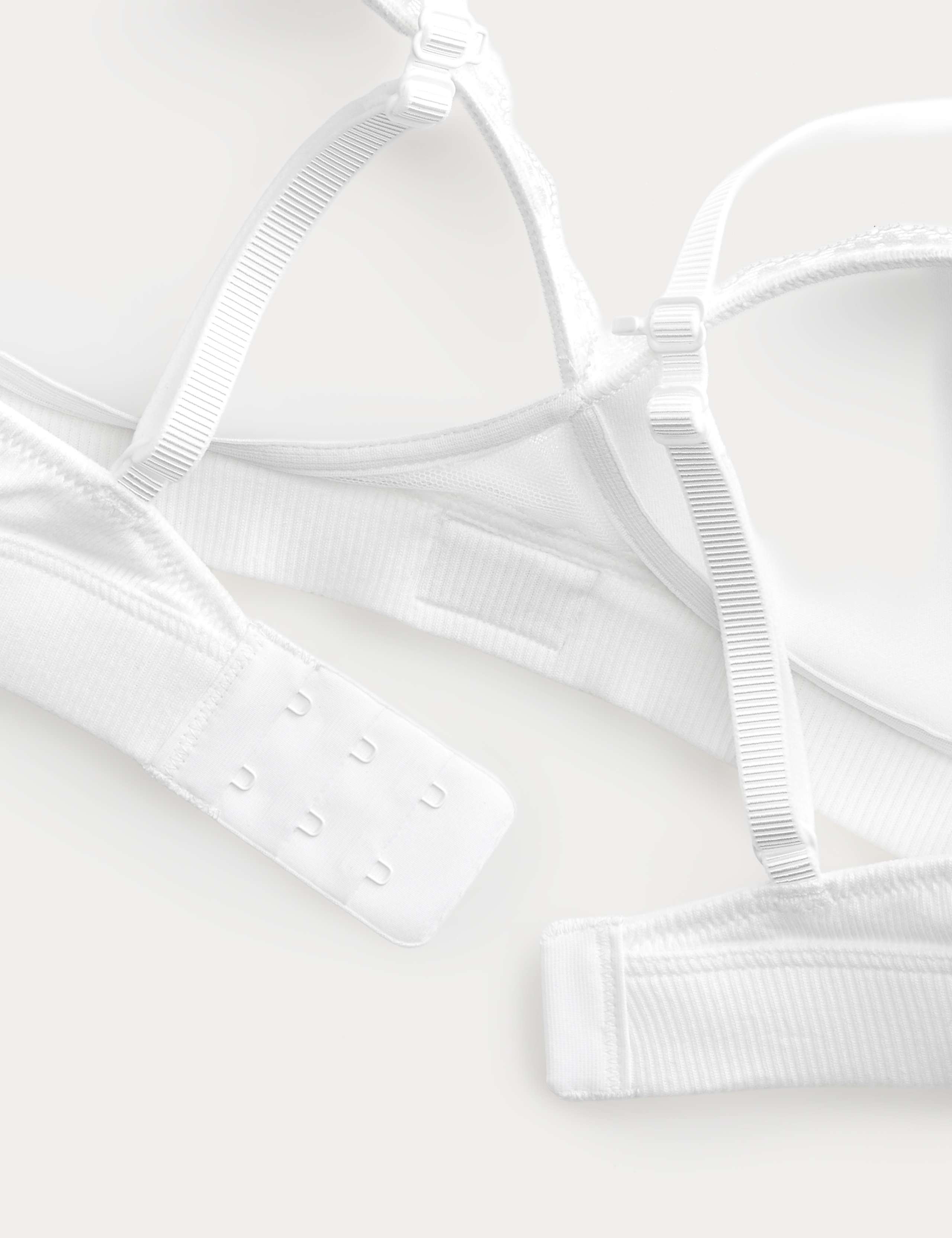 Juni Cotton Rib Non Wired Plunge Bra A-E 9 of 10