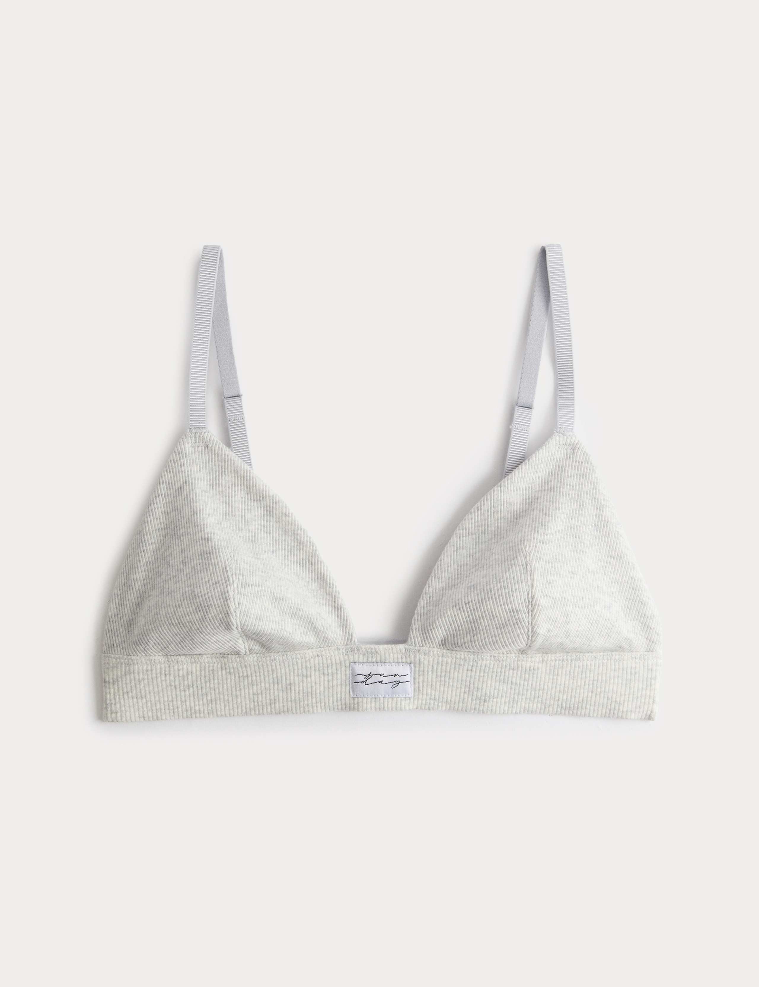 Juni Cotton Rib Non Wired Bralette A-E 2 of 6