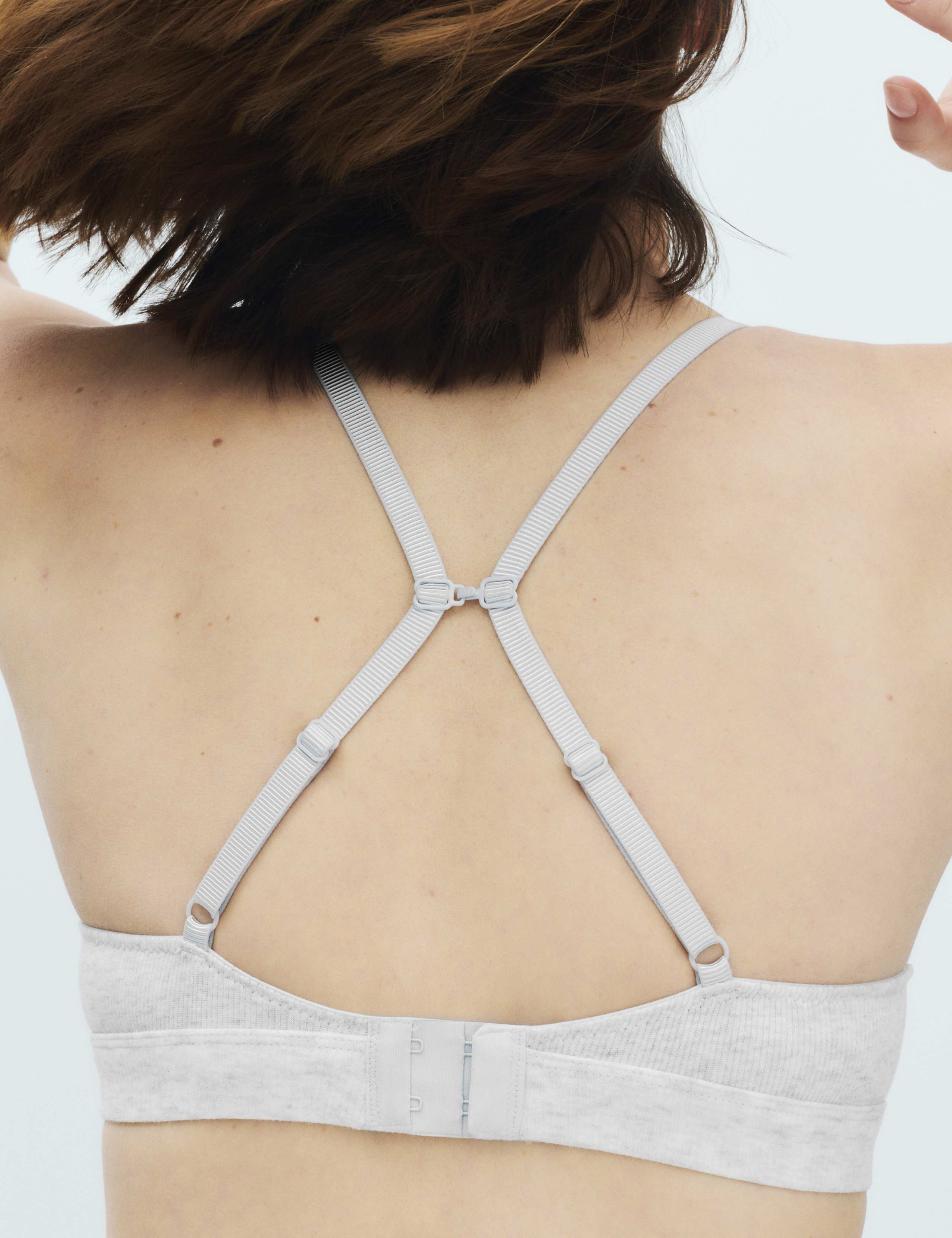 Juni Cotton Rib Non Wired Plunge Bra A-E 5 of 8