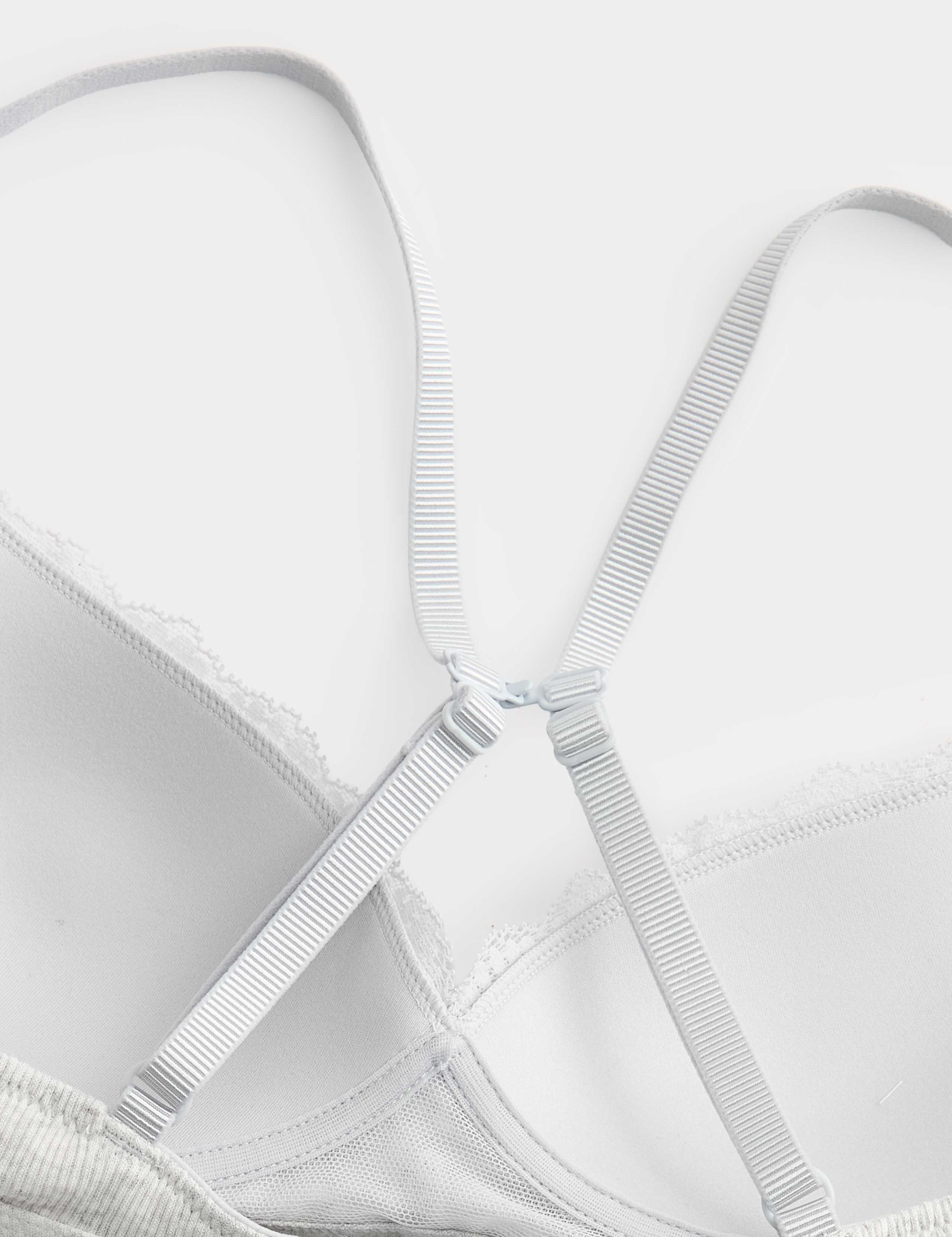 Juni Cotton Rib Non Wired Plunge Bra A-E 8 of 8