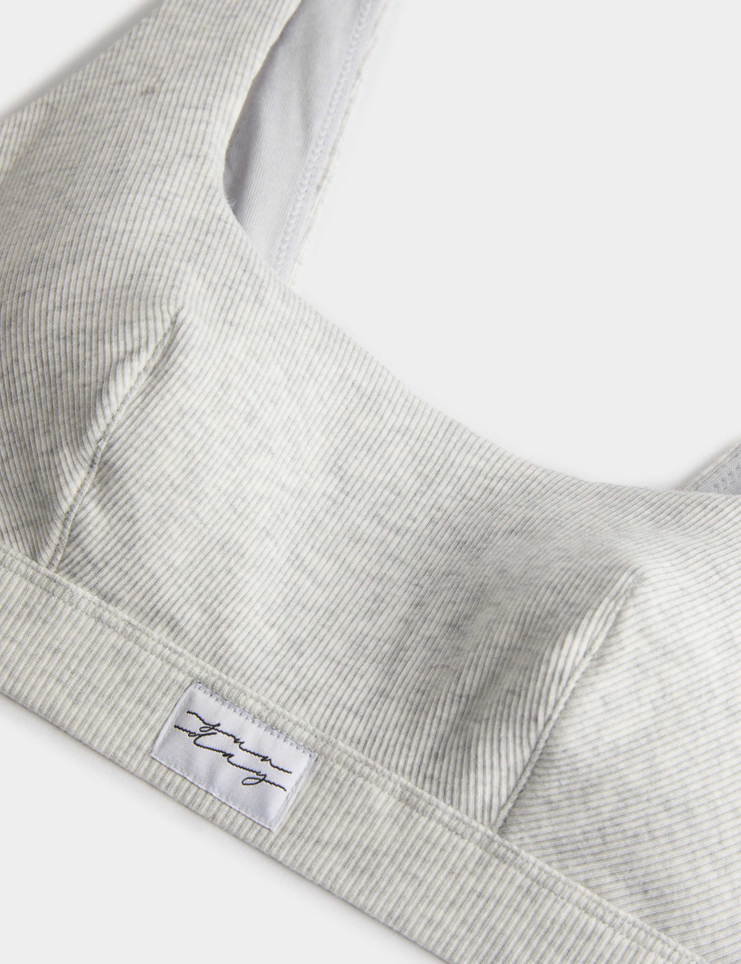 Juni Cotton Rib Non Wired Crop Top (A-E) 5 of 5