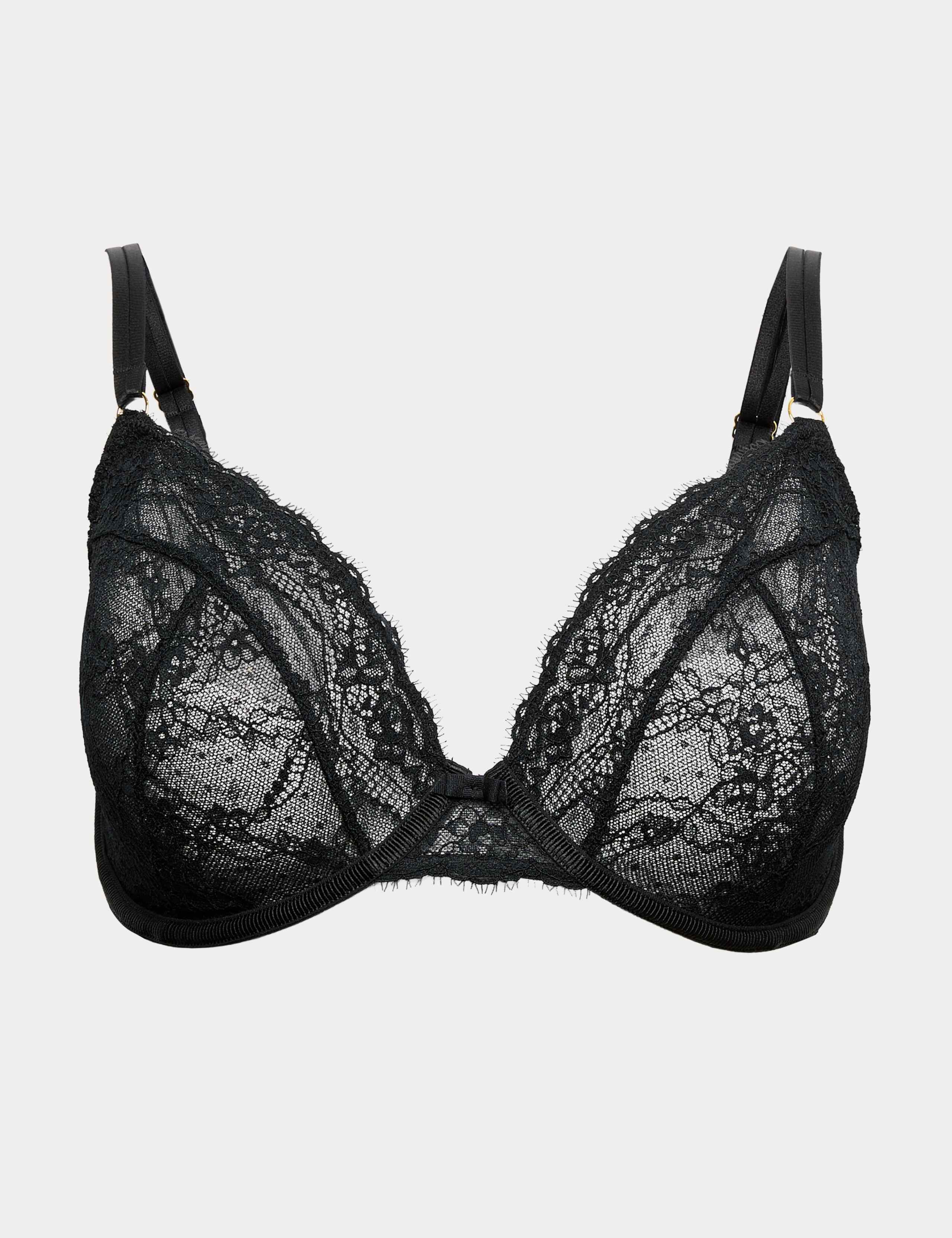 Ida Lace Wired Plunge Bra F-H 2 of 6