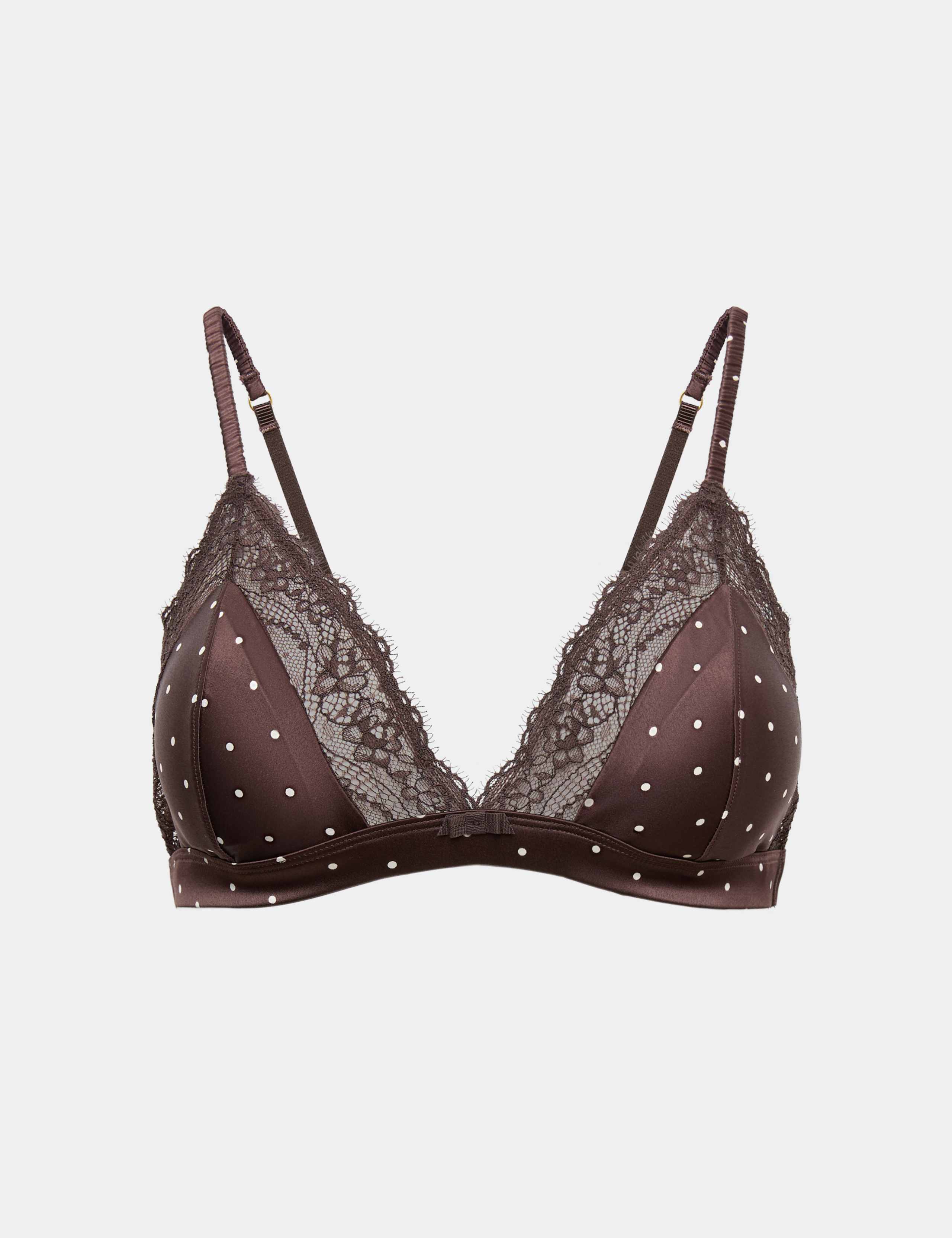 Luna Spot Non Wired Plunge Bralette 2 of 6