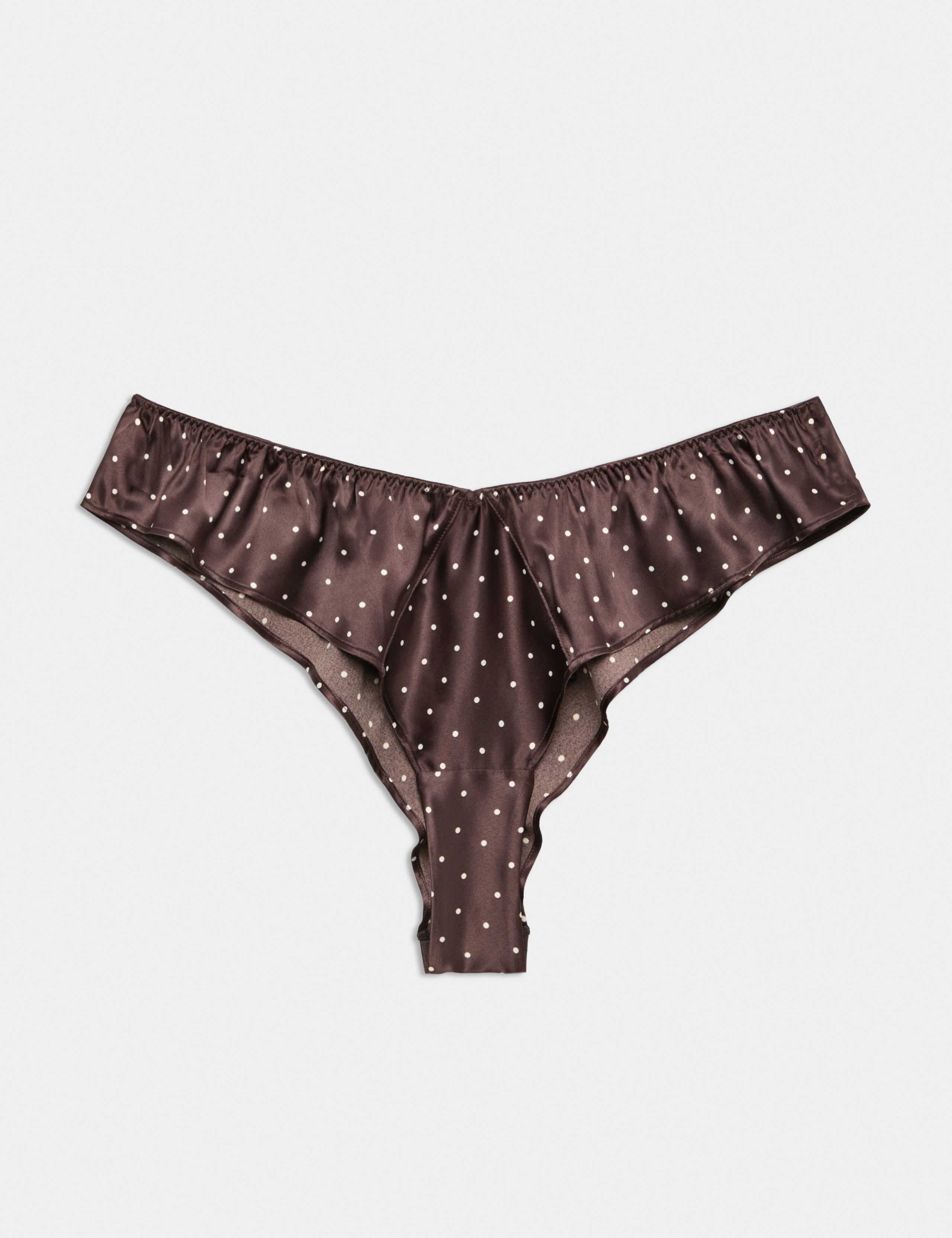 Luna Satin Spot Frenchie Knickers 2 of 4