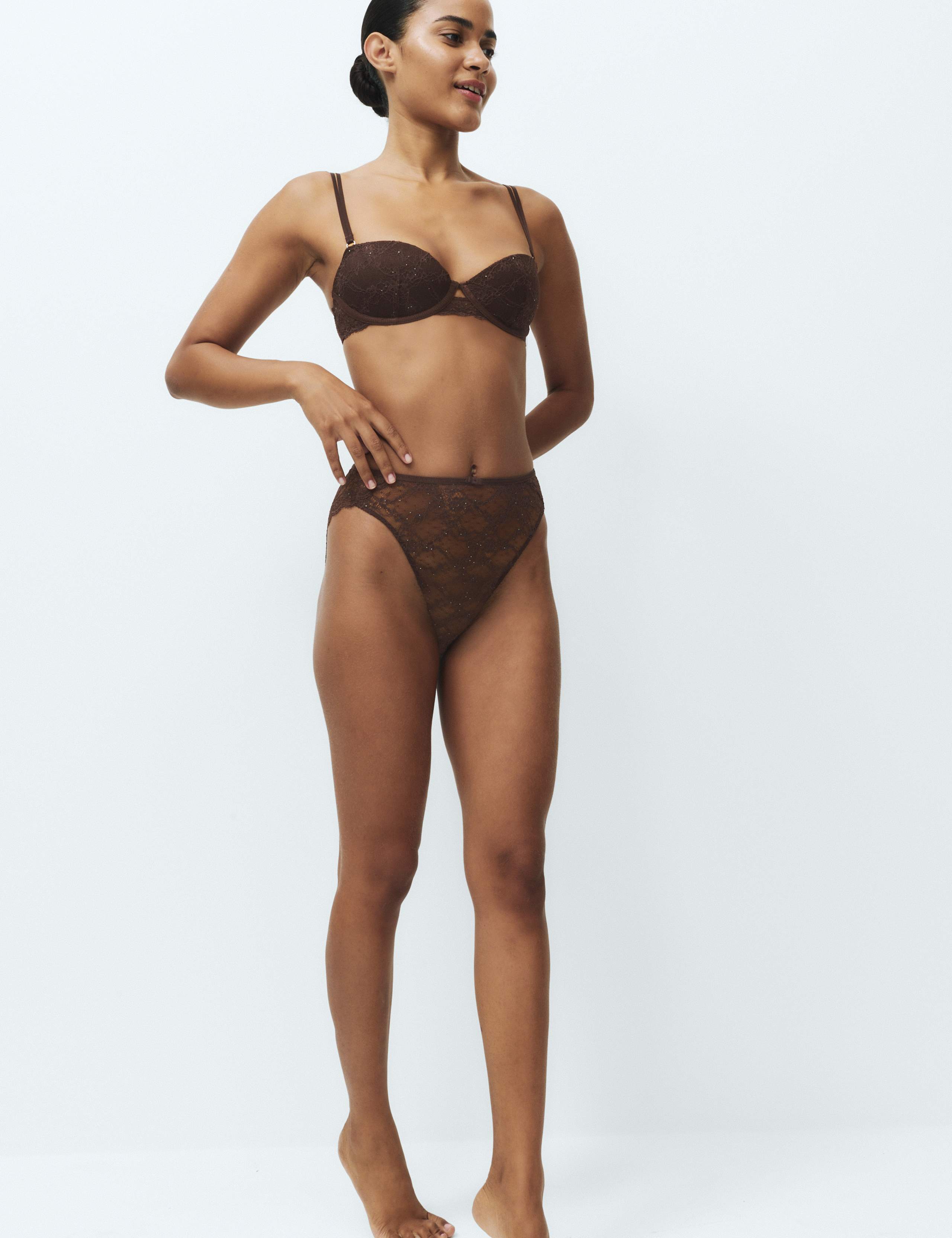 2 Pack Ida Lace High Leg Knickers 5 of 5
