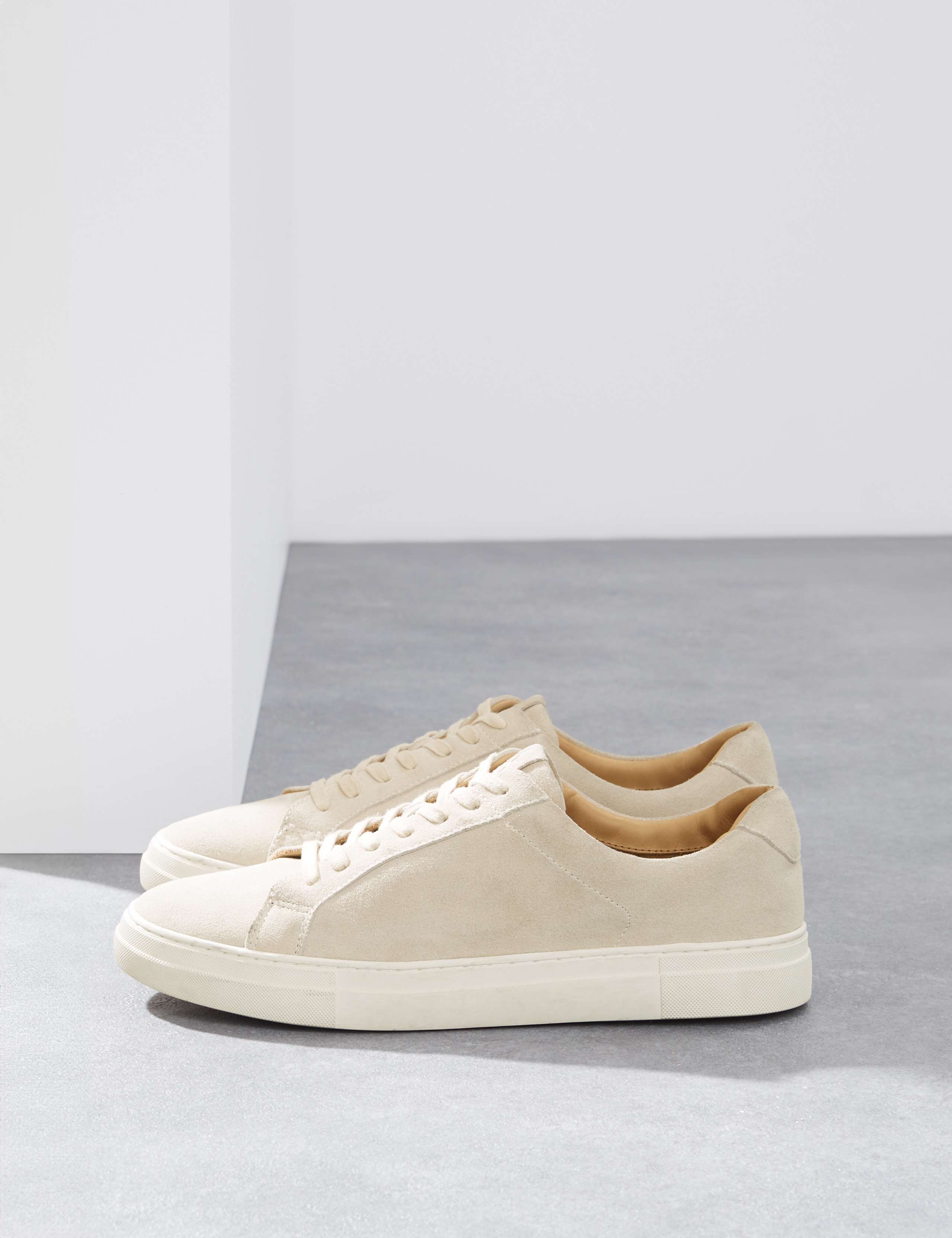 Suede Lace Up Trainers with Freshfeet™ 4 of 4