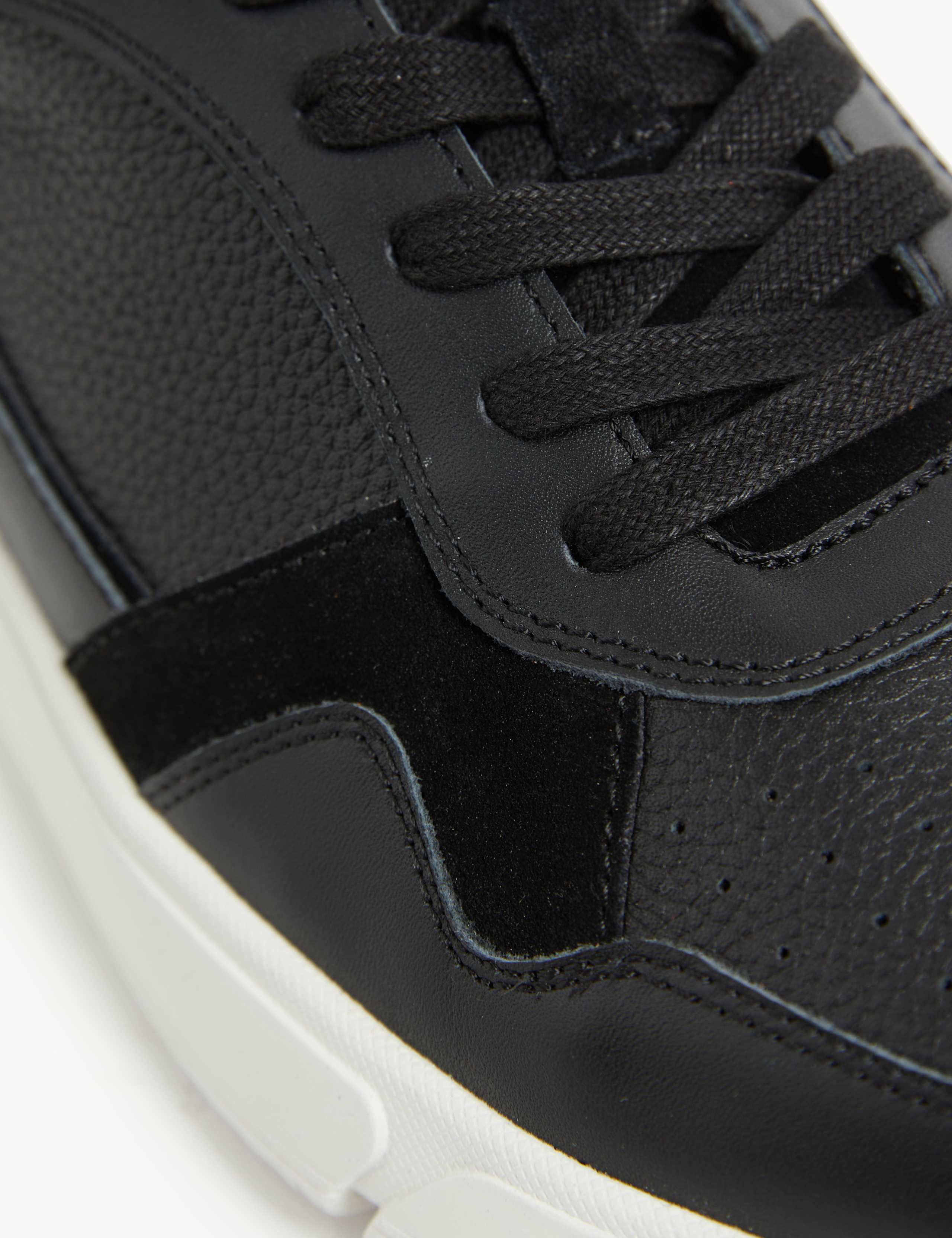 Leather Lace Up Trainers 3 of 4