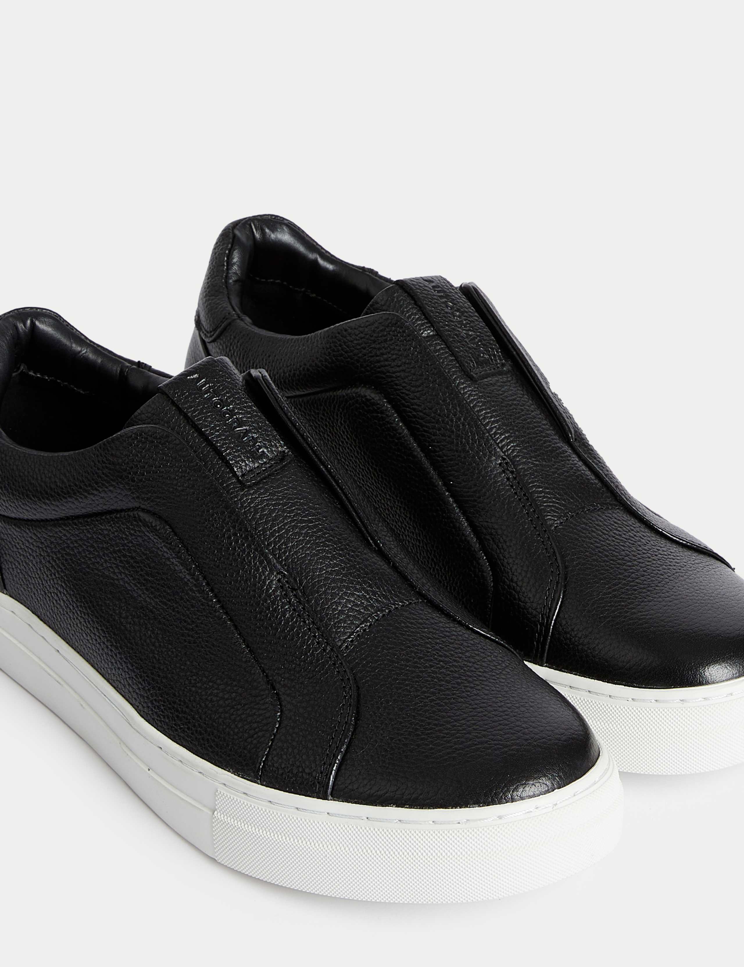 Leather Slip-On Trainers with Freshfeet™ 3 of 4