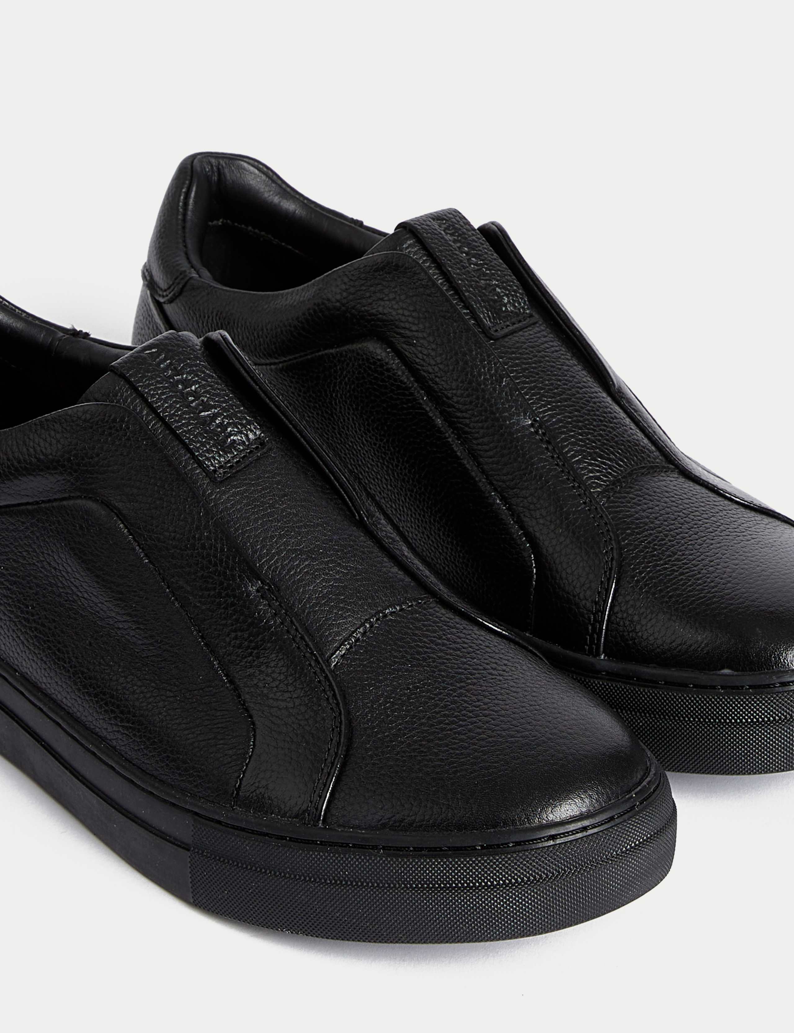 Leather Slip-On Trainers with Freshfeet™ 3 of 4