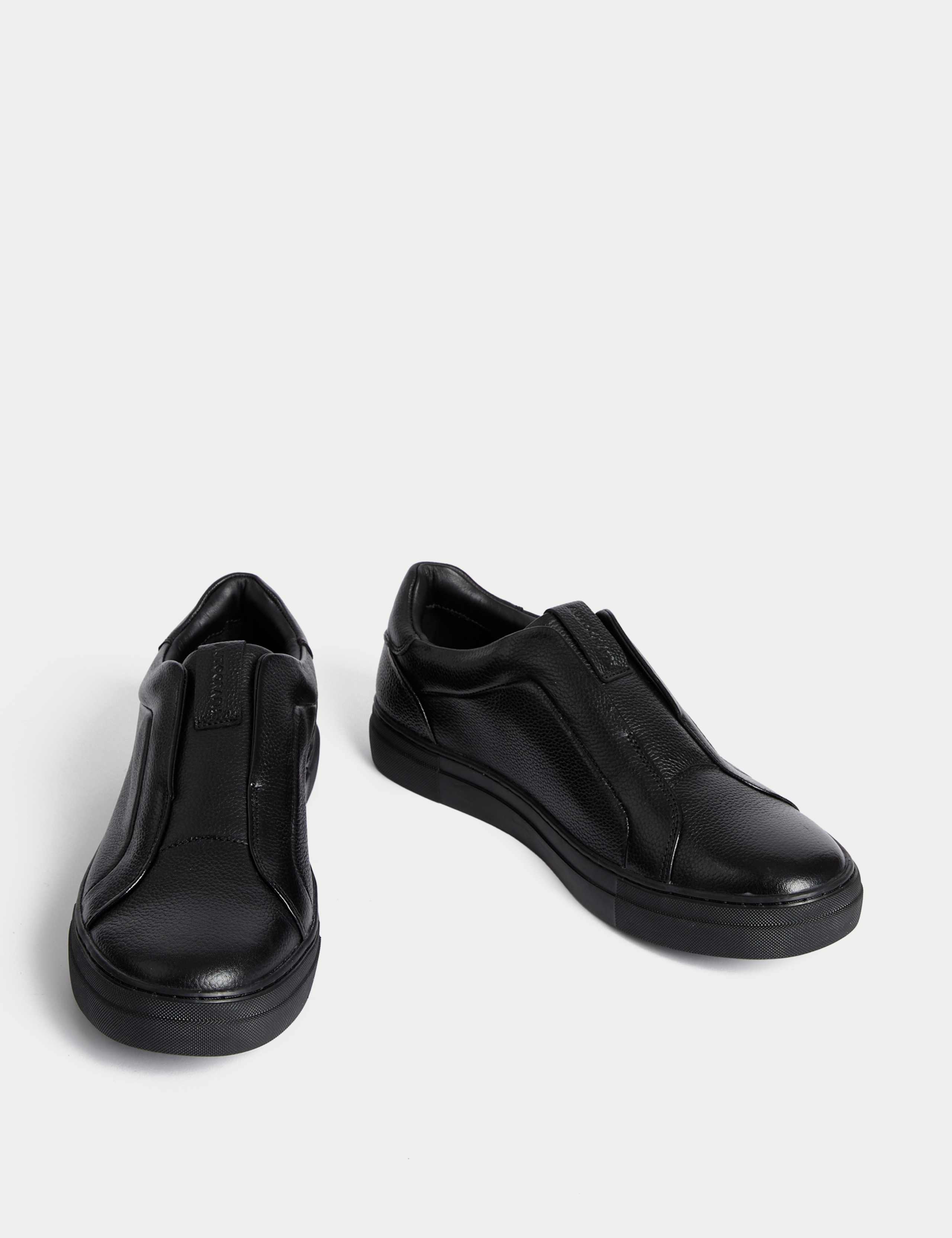 Leather Slip-On Trainers with Freshfeet™ 2 of 4