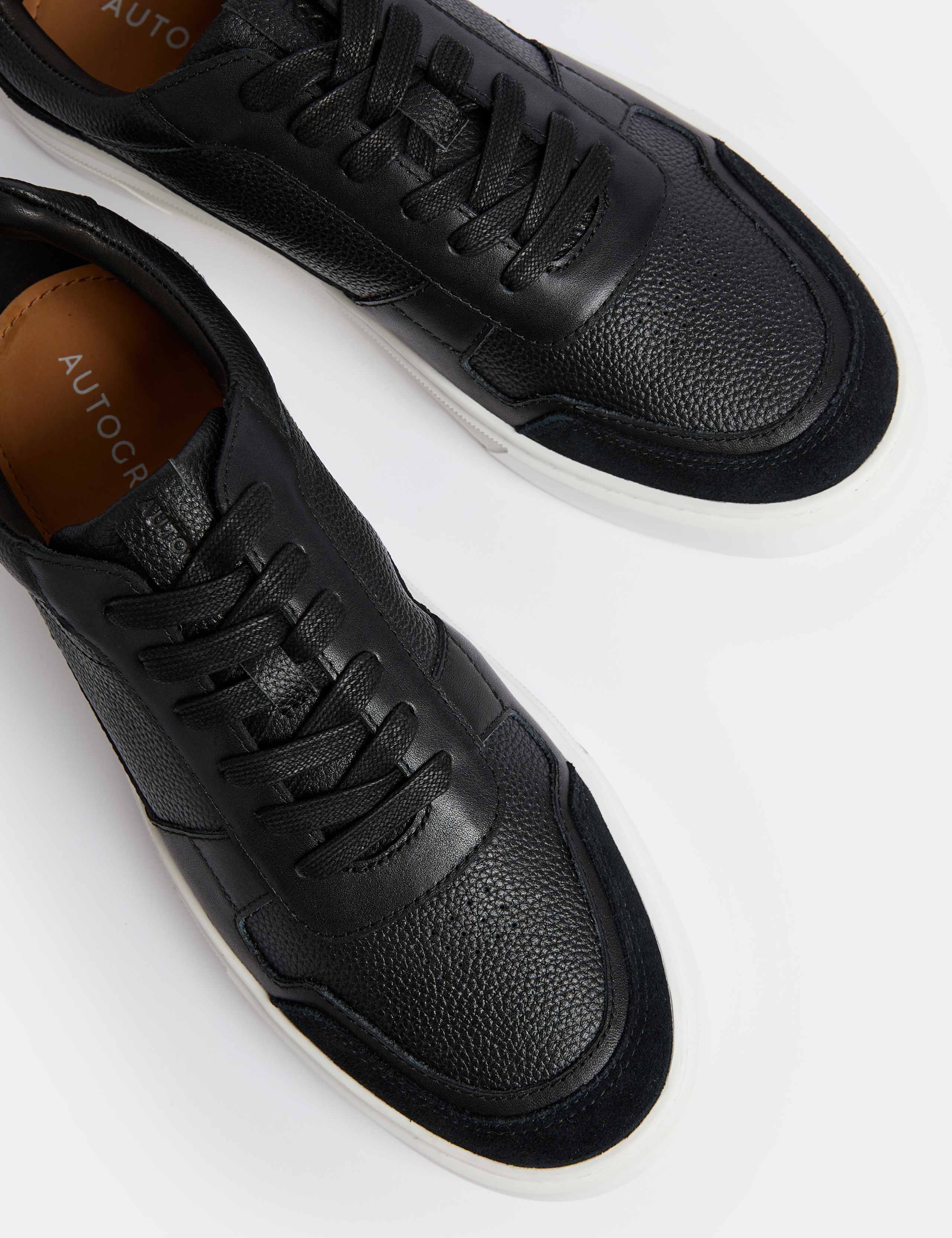 Leather Lace Up Trainers with Freshfeet™ 3 of 4