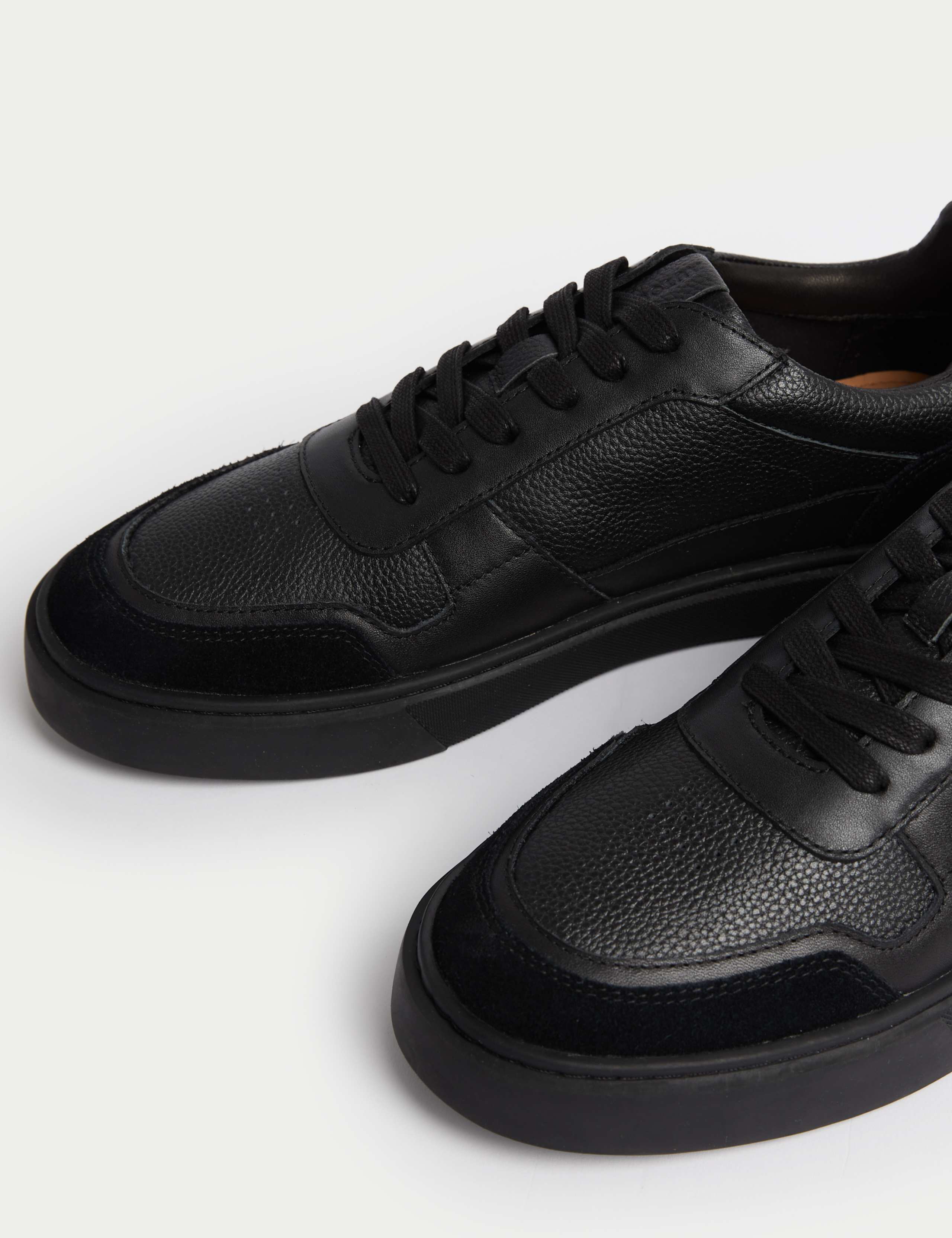 Leather Lace Up Trainers with Freshfeet™ 3 of 4