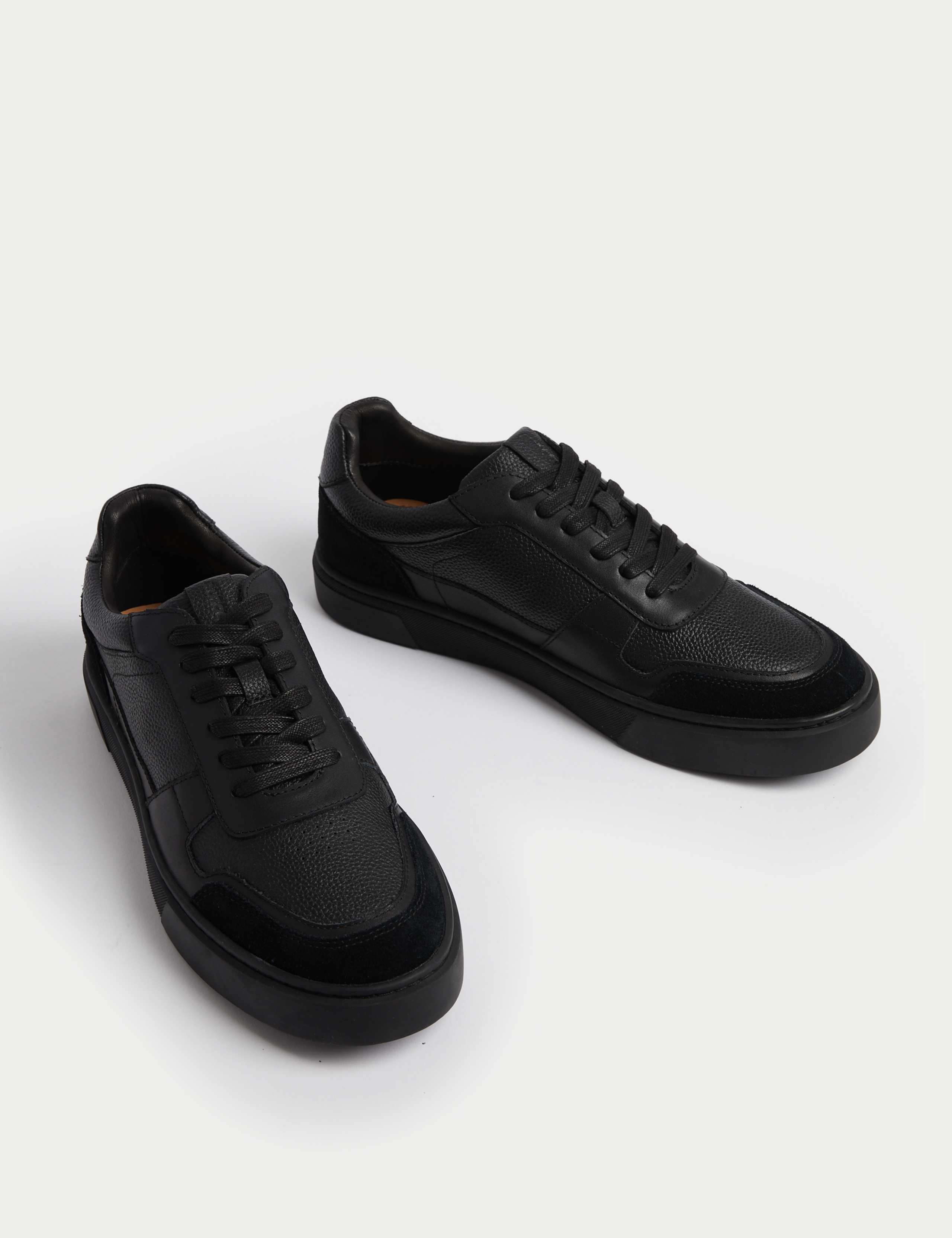 Leather Lace Up Trainers with Freshfeet™ 2 of 4
