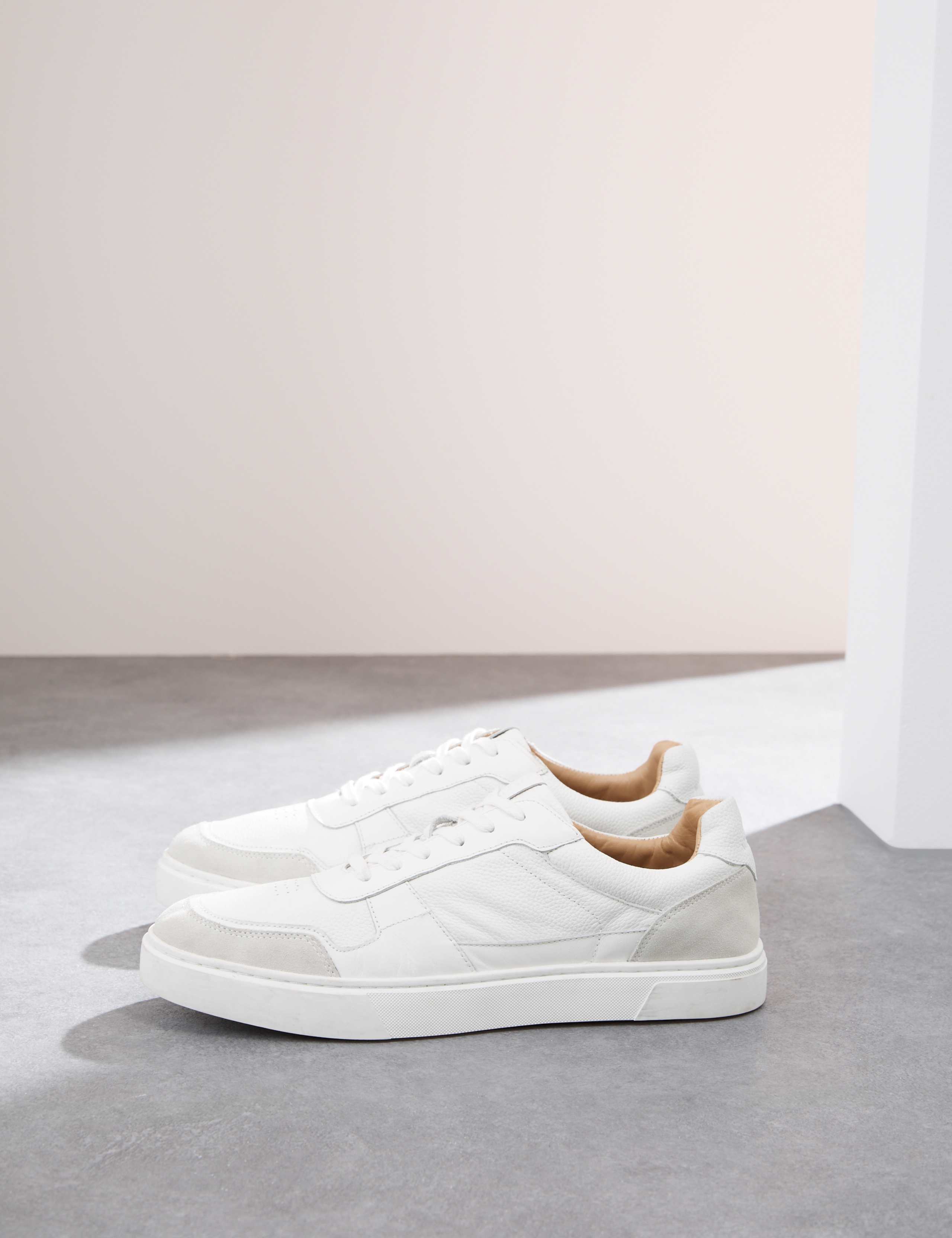 Leather Lace Up Trainers with Freshfeet™ 5 of 5